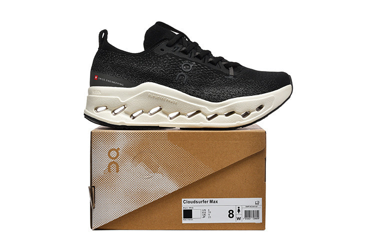 On Cloudsurfer Max Road-Running Shoes Black/White