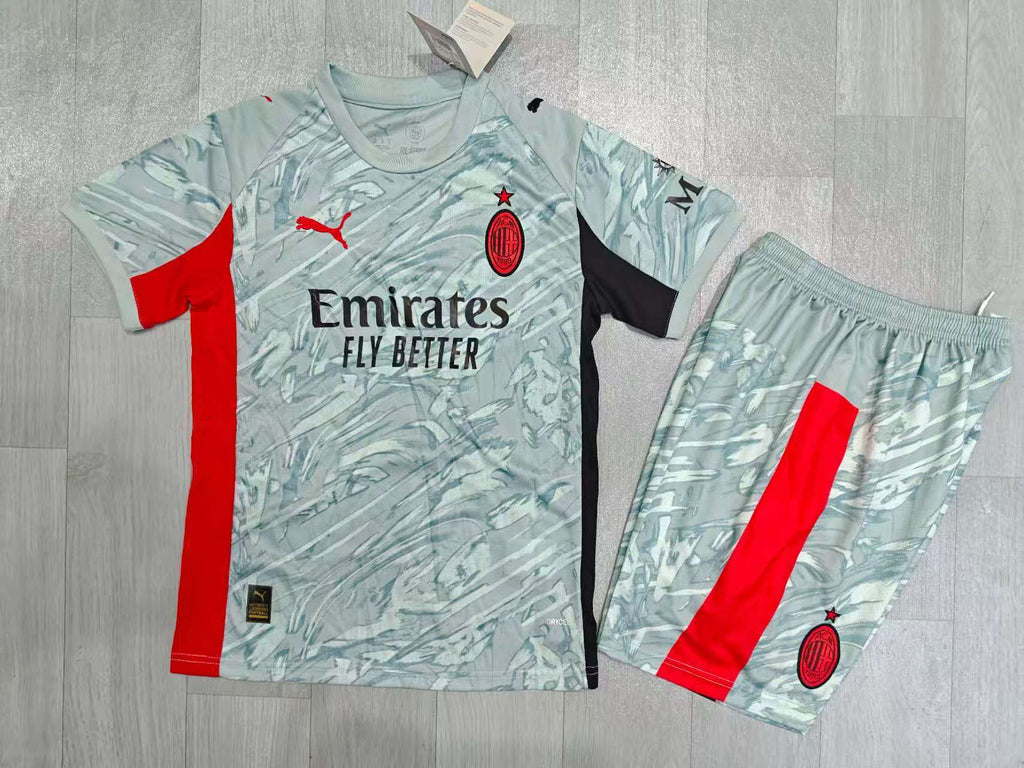 KIDS AC Milan  GK Kit – Grey Marble Pattern