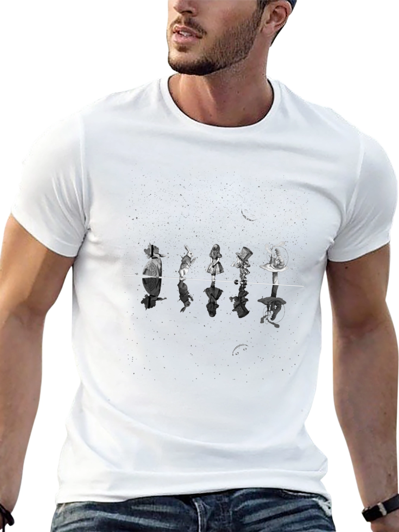 Alice in Wonderland Black T-Shirt