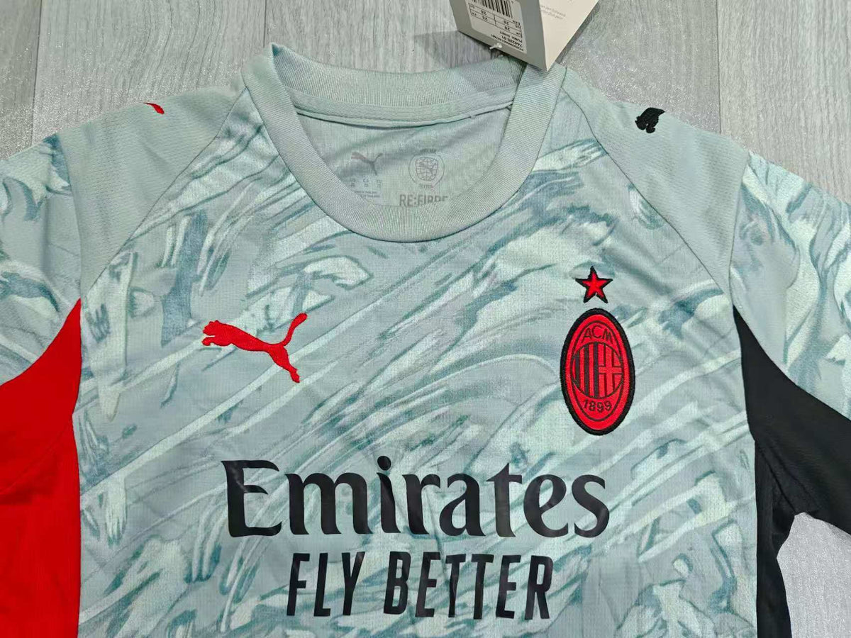 KIDS AC Milan  GK Kit – Grey Marble Pattern