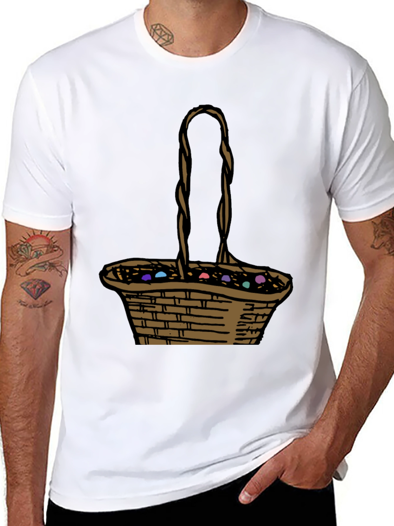 Easter Basket T-Shirt: Fun Festive Comfortable