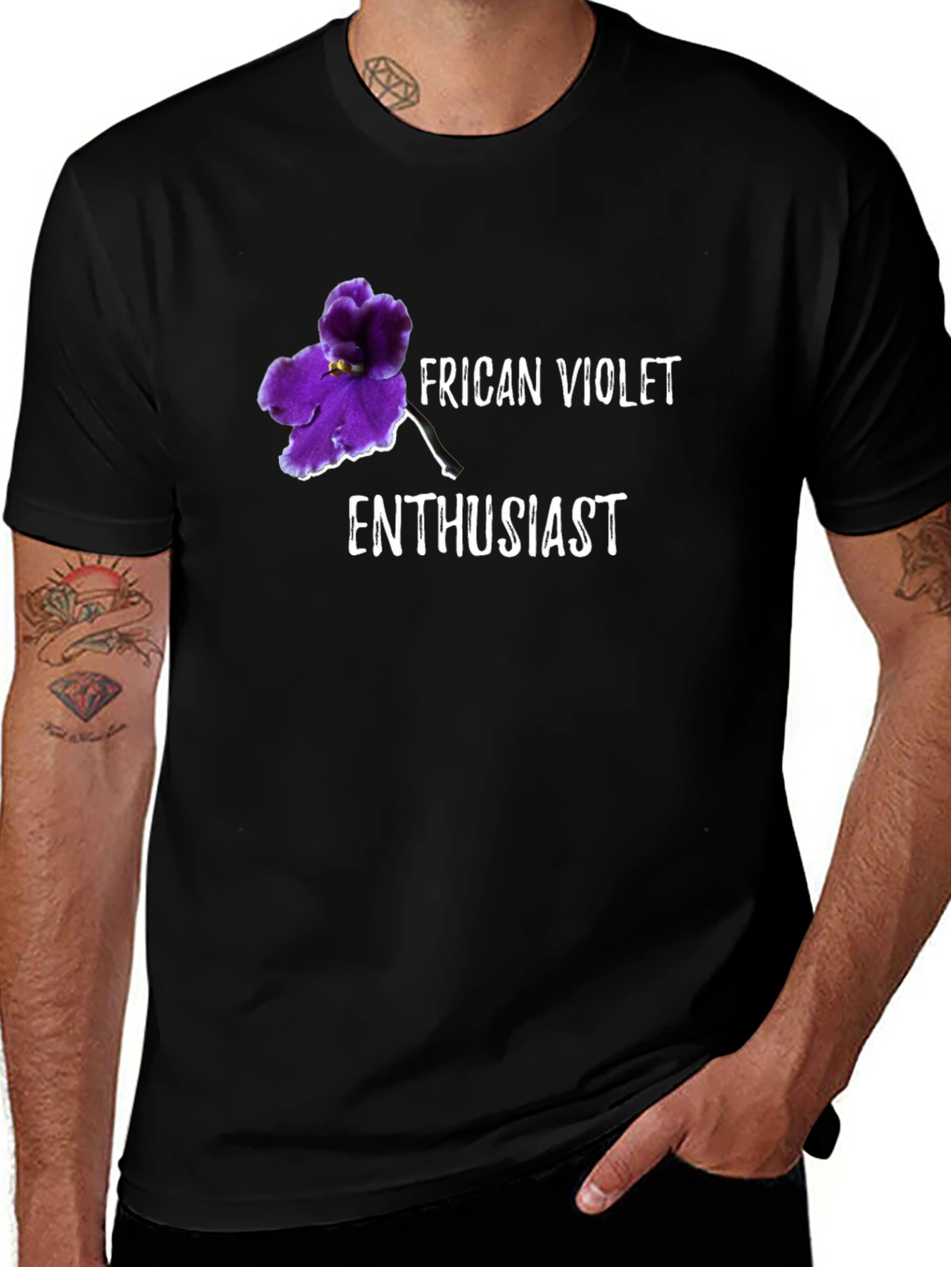 African Violet Enthusiast Graphic Tee