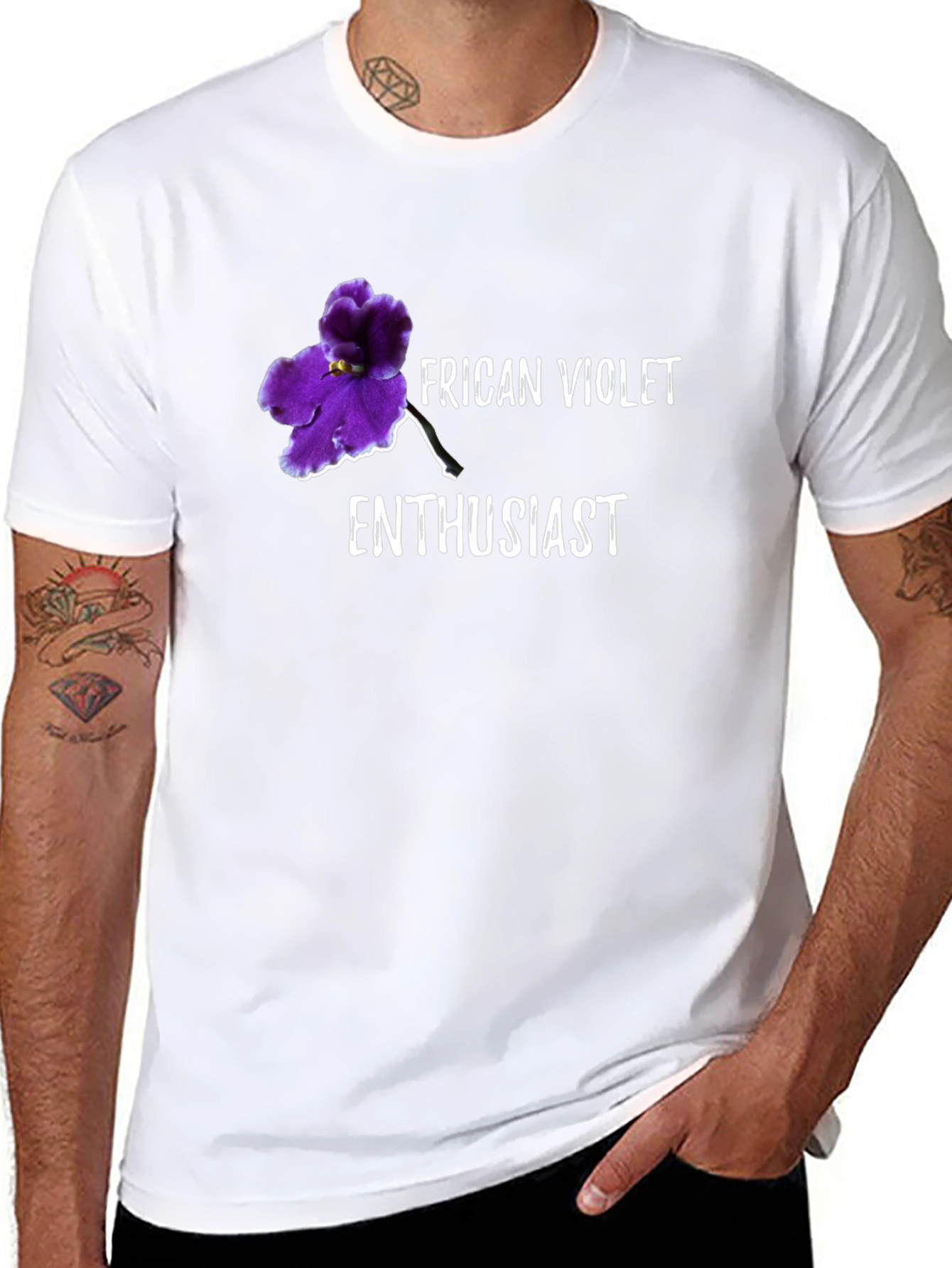 African Violet Enthusiast Graphic Tee