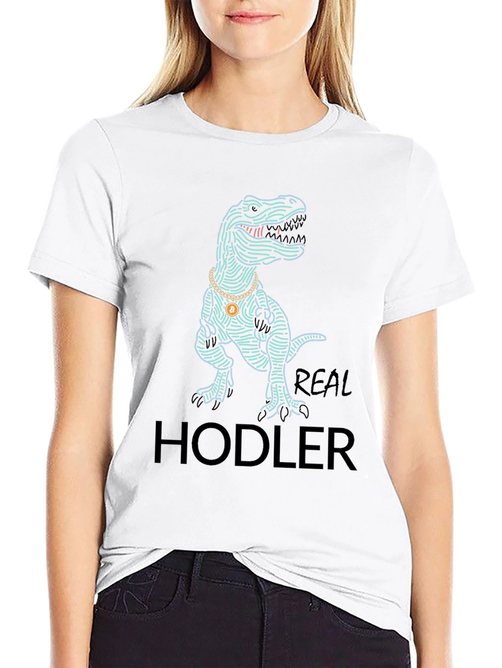 Dino HODLER T-Shirt - Crypto Style