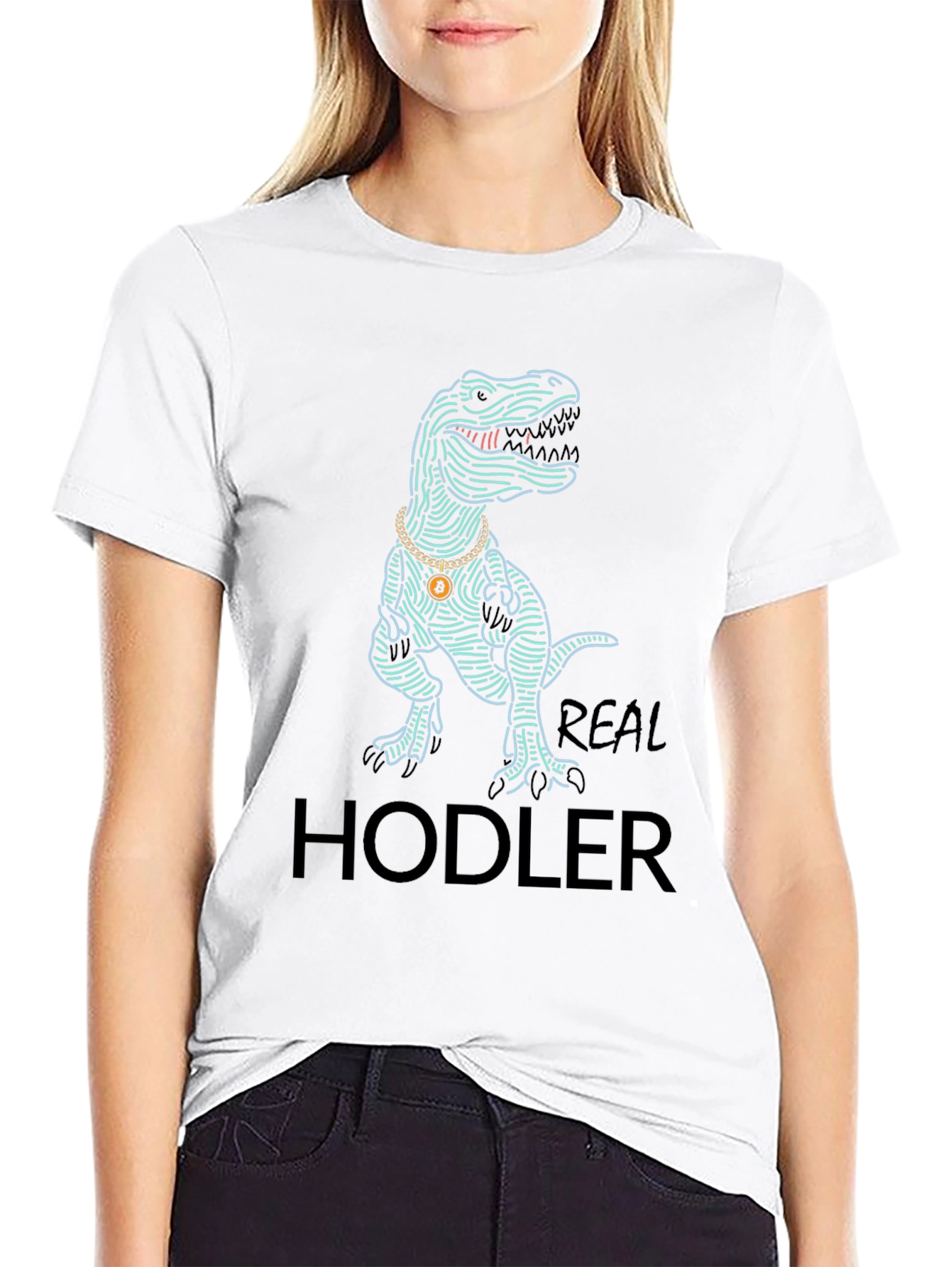 Dino HODLER T-Shirt - Crypto Style