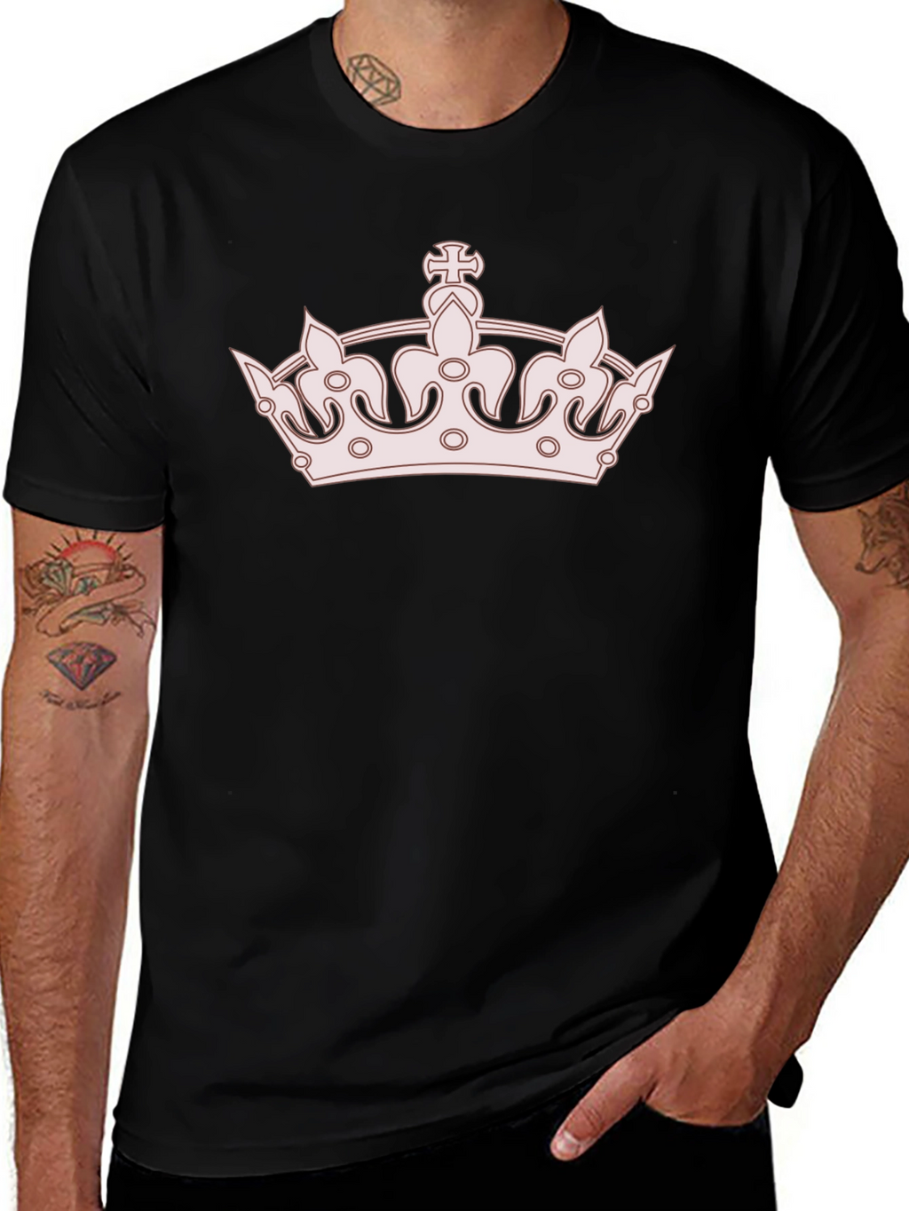 Crown Graphic Black T-Shirt
