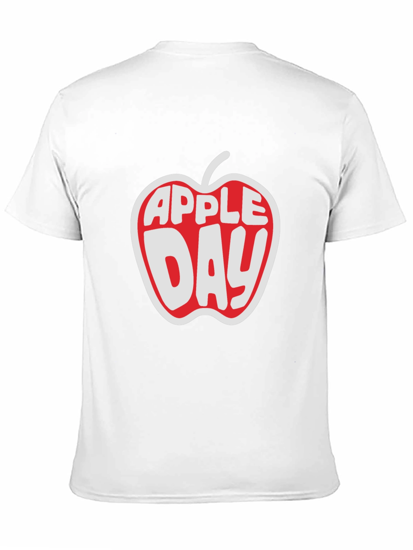 Apple Day Graphic T-Shirt - Black Cotton Tee