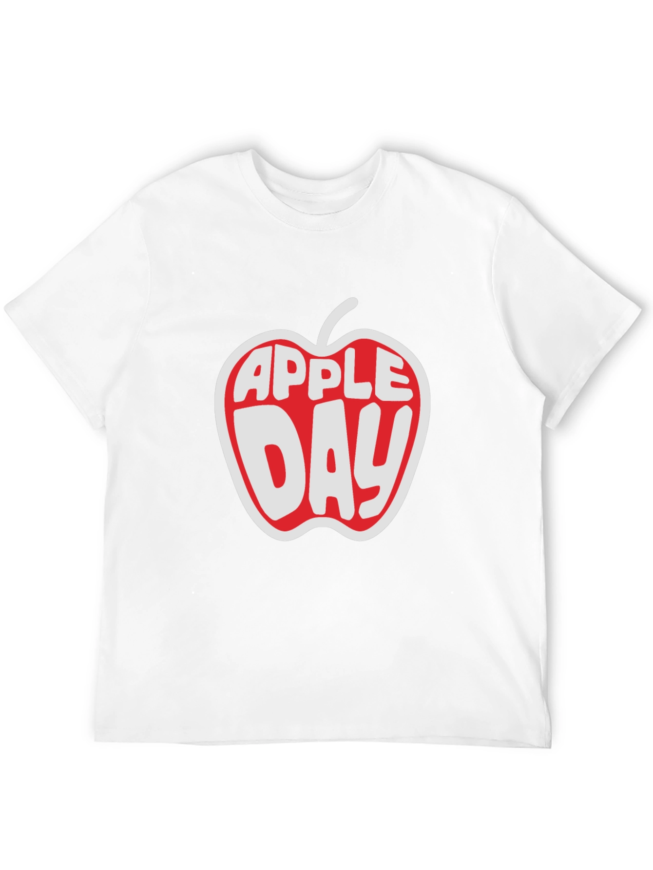 Apple Day Graphic T-Shirt - Black Cotton Tee