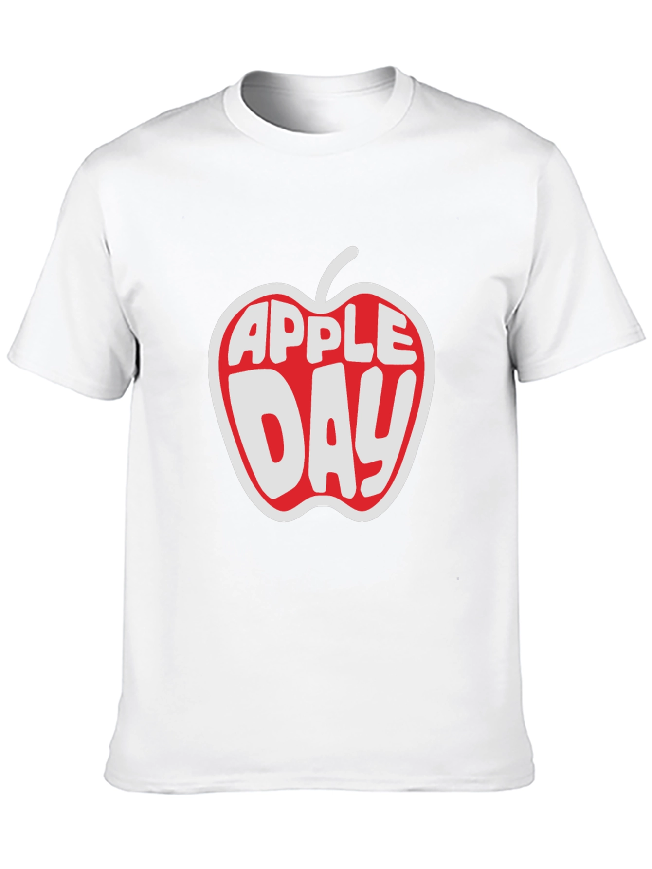 Apple Day Graphic T-Shirt - Black Cotton Tee