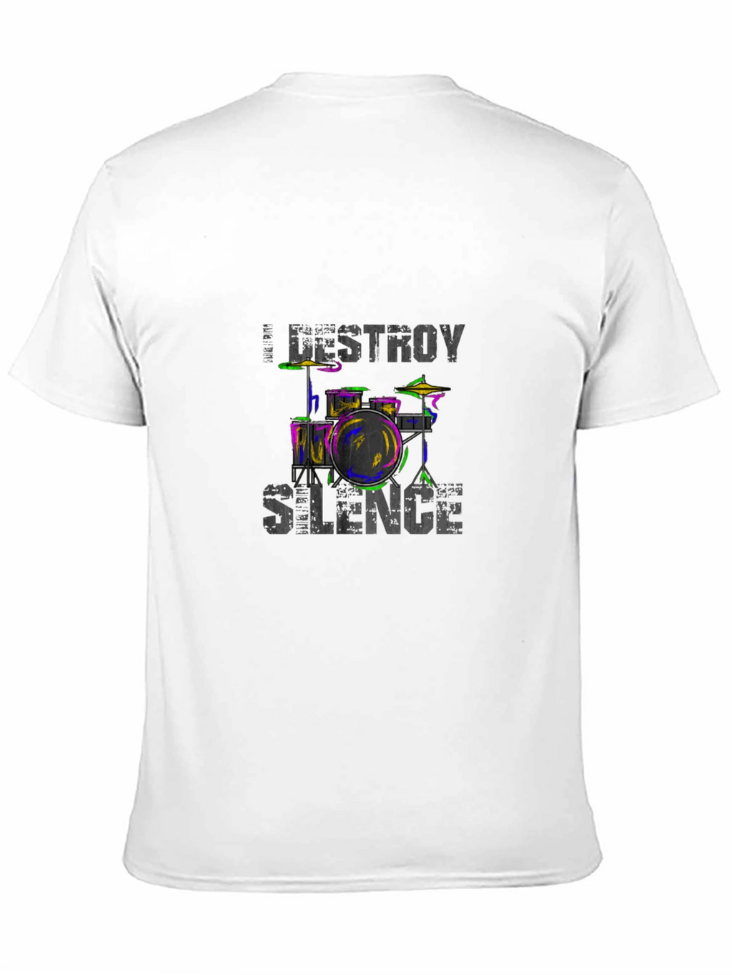 Destroy Silence Drum Set Graphic Tee
