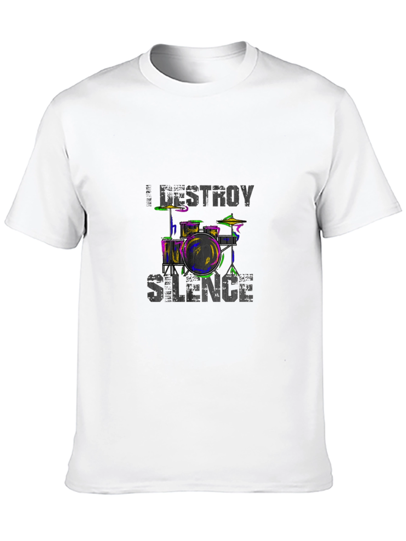 Destroy Silence Drum Set Graphic Tee