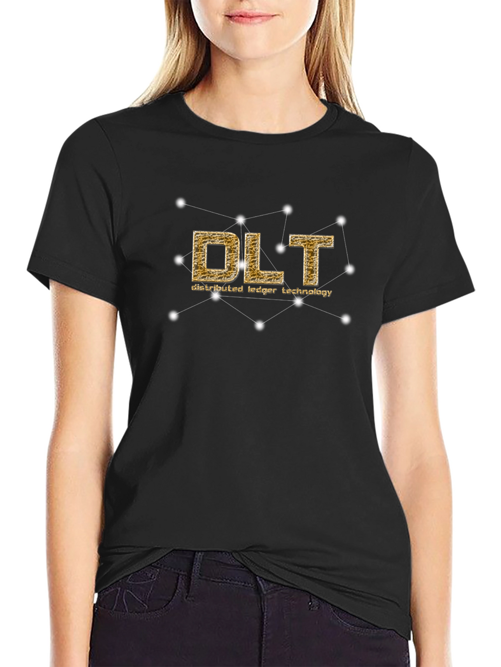 DLT Distributed Ledger Tech Black T-Shirt
