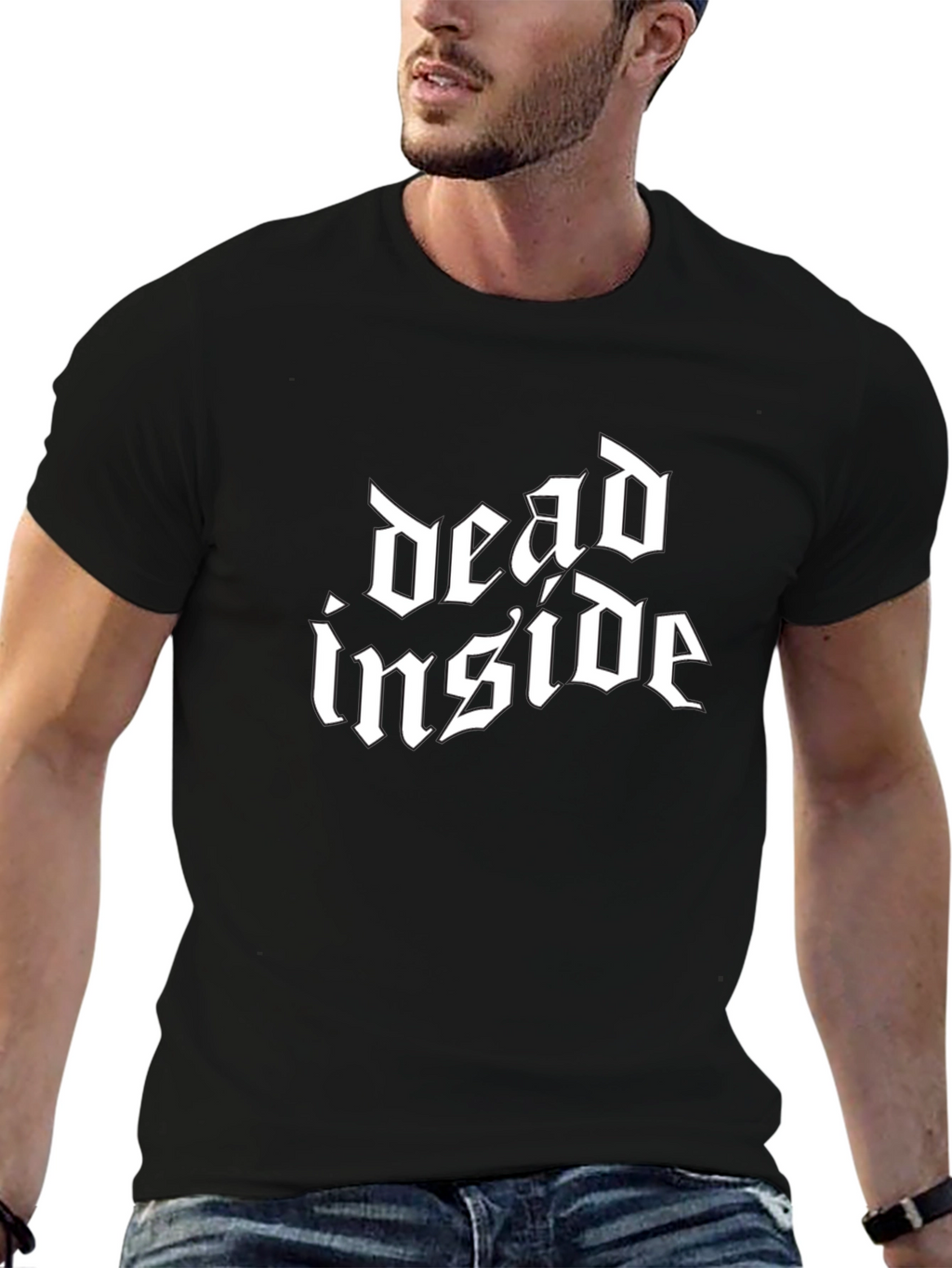 Dead Inside Gothic Style Black T-Shirt