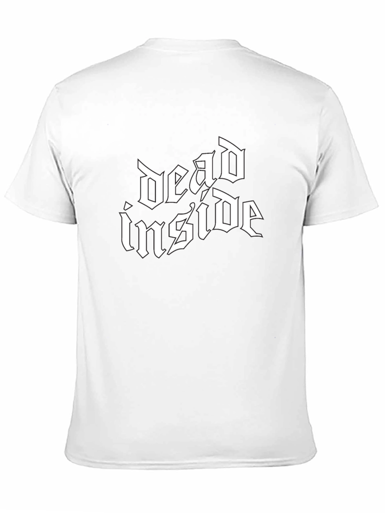 Dead Inside Gothic Style Black T-Shirt