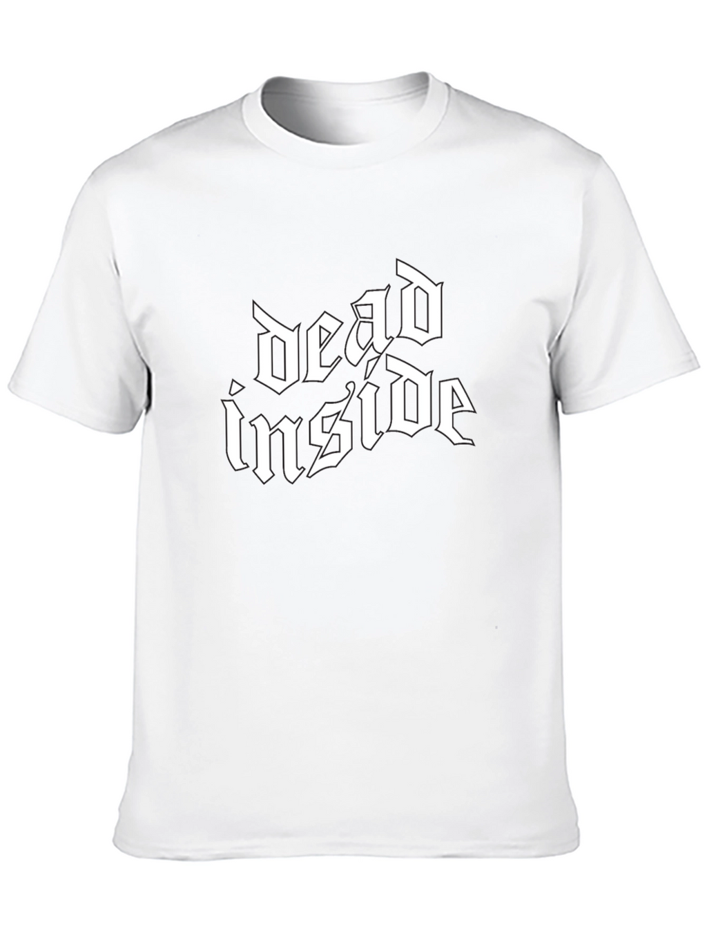 Dead Inside Gothic Style Black T-Shirt