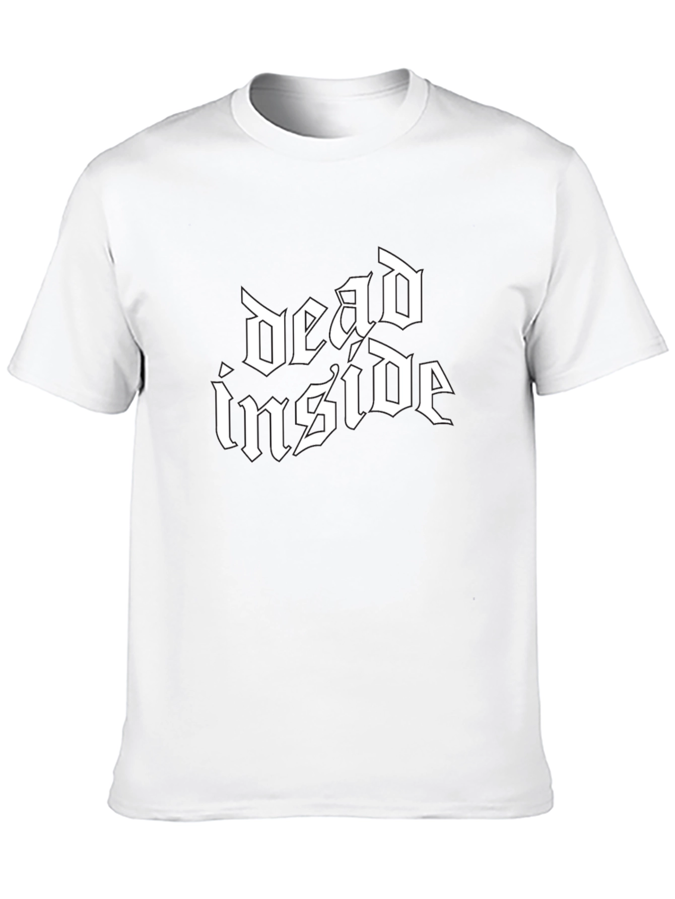 Dead Inside Gothic Style Black T-Shirt