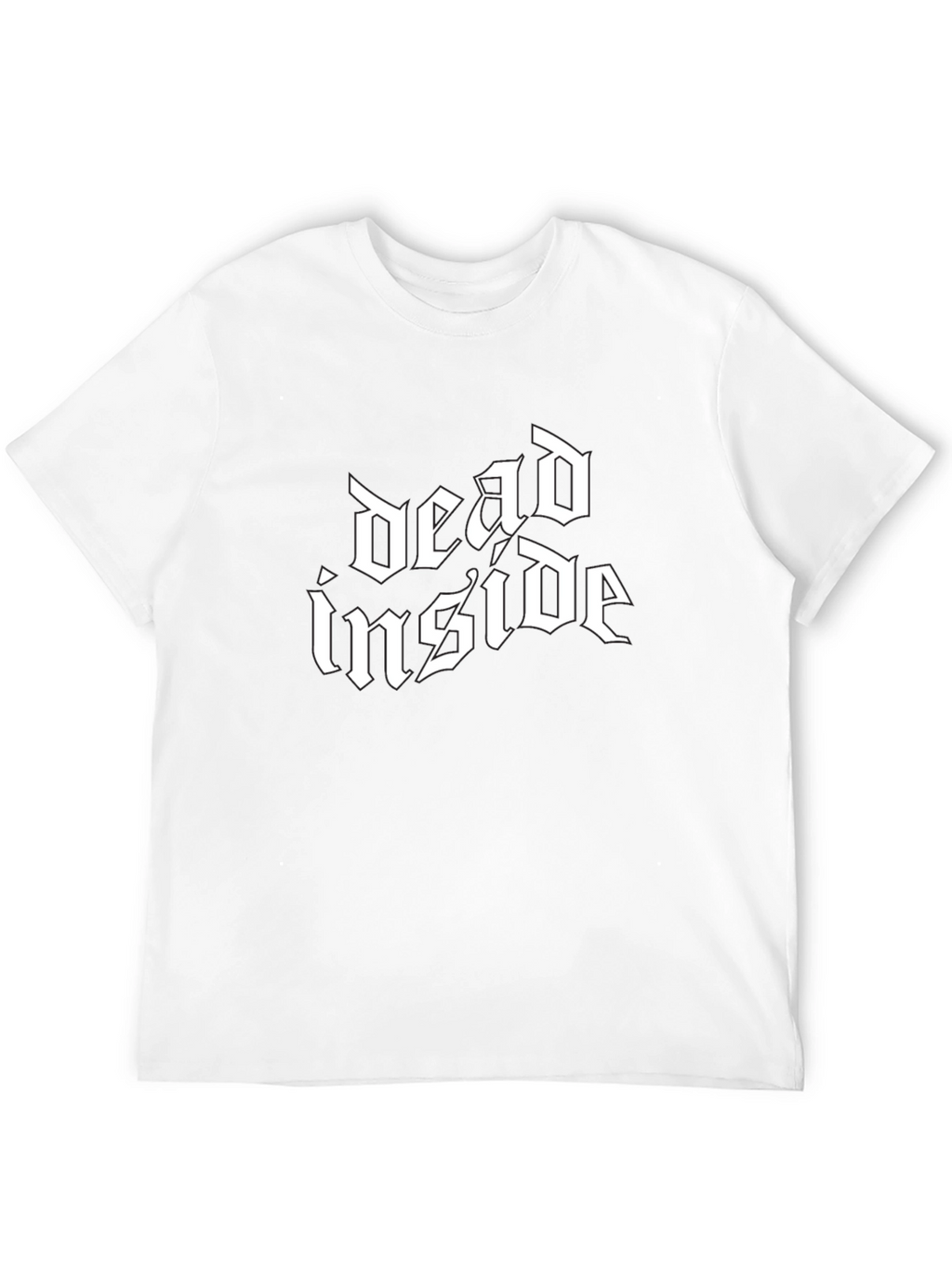 Dead Inside Gothic Style Black T-Shirt