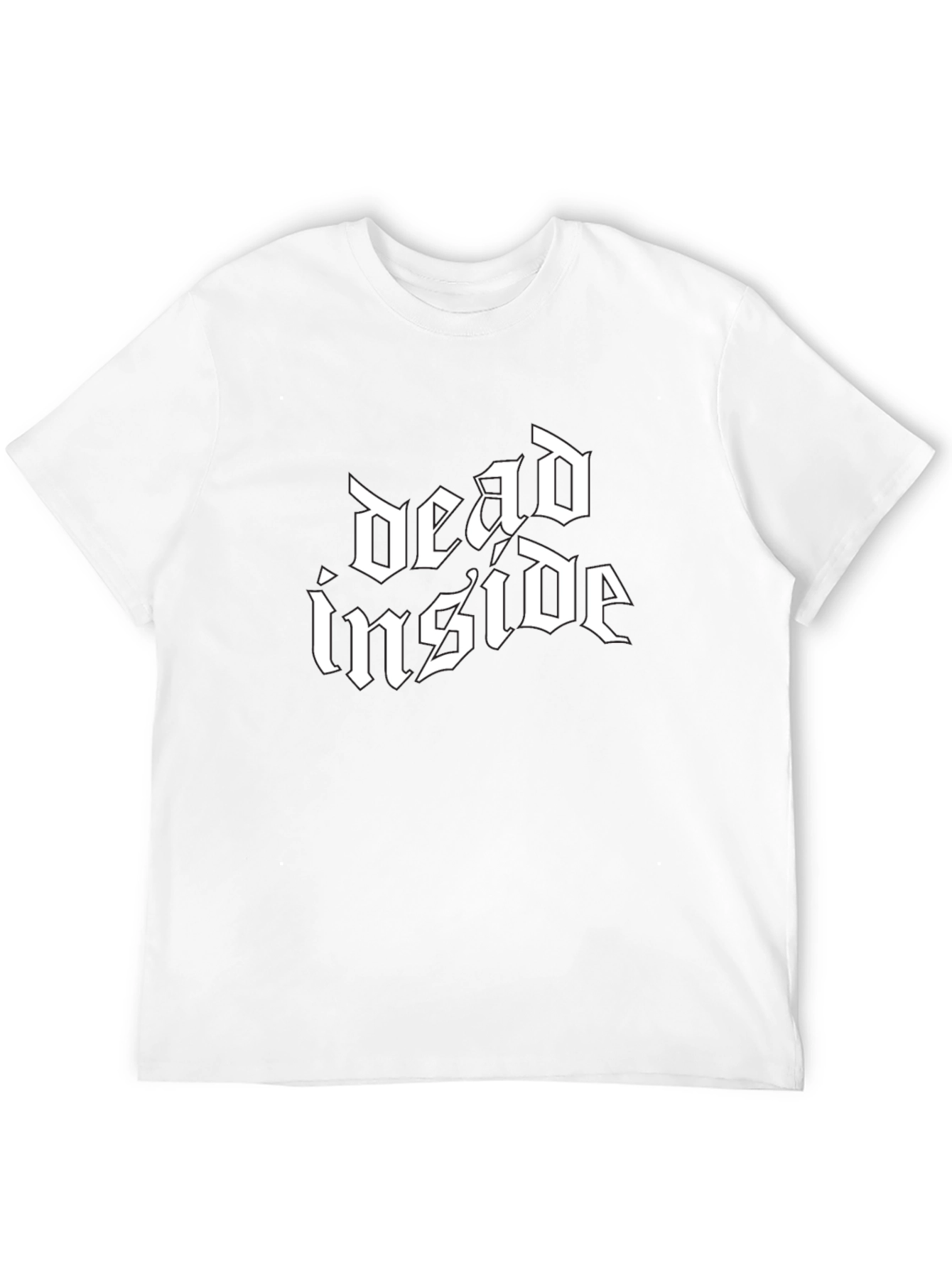 Dead Inside Gothic Style Black T-Shirt