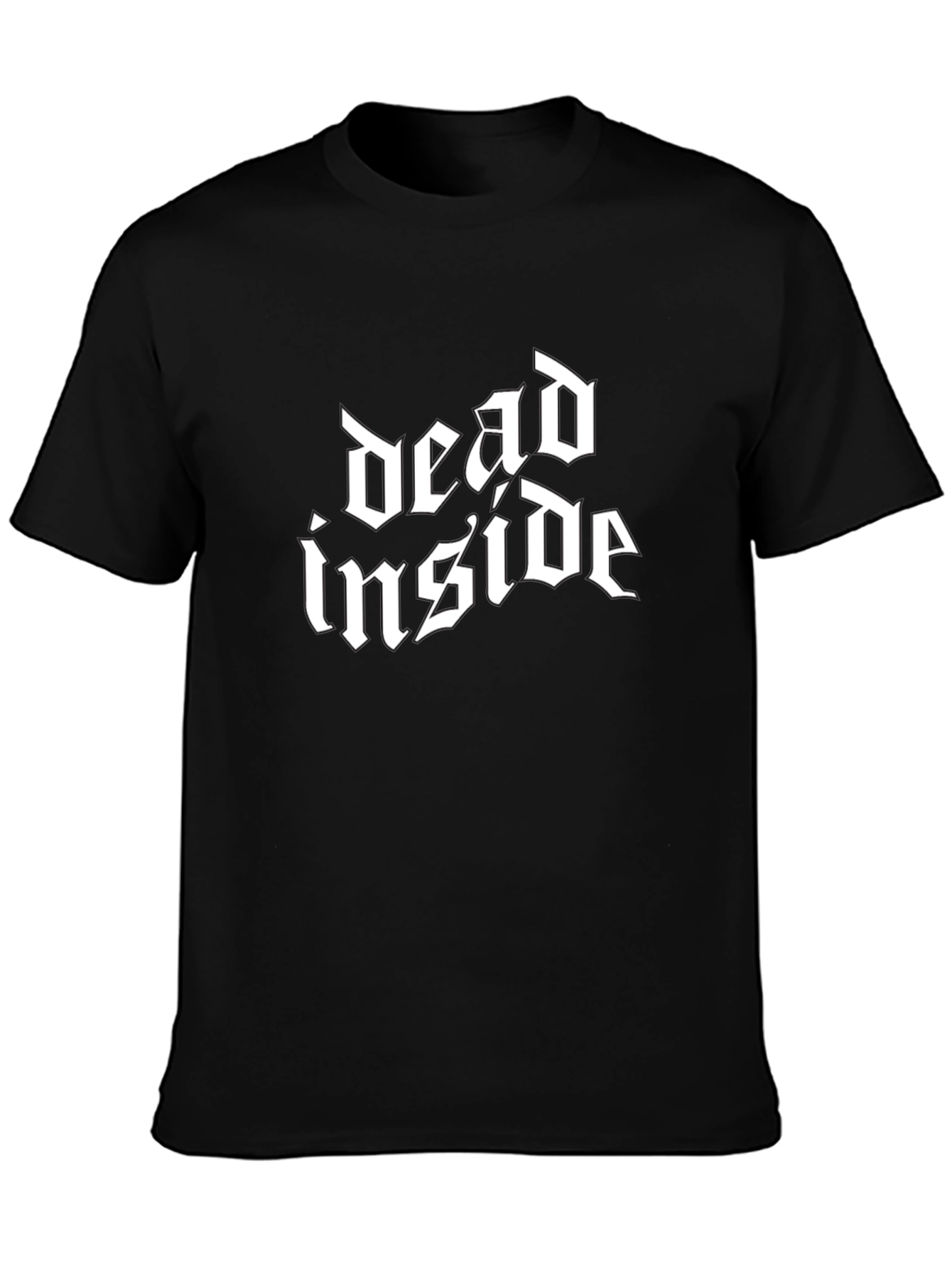 Dead Inside Gothic Style Black T-Shirt