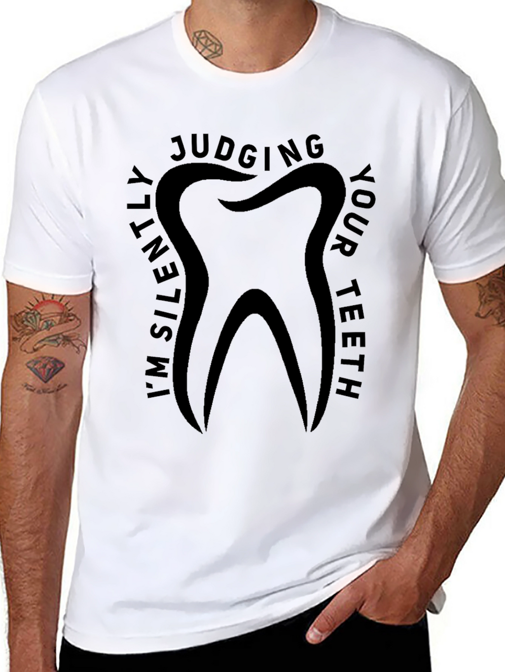 Im Silently Judging Your Teeth Graphic T-Shirt