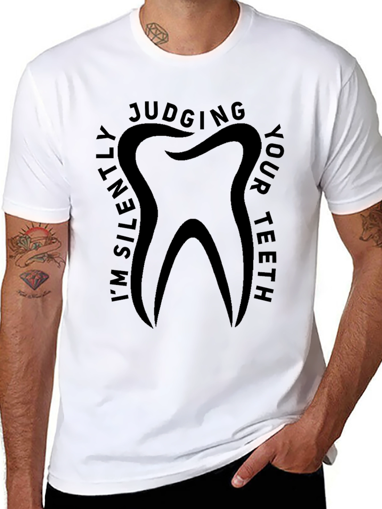 Im Silently Judging Your Teeth Graphic T-Shirt