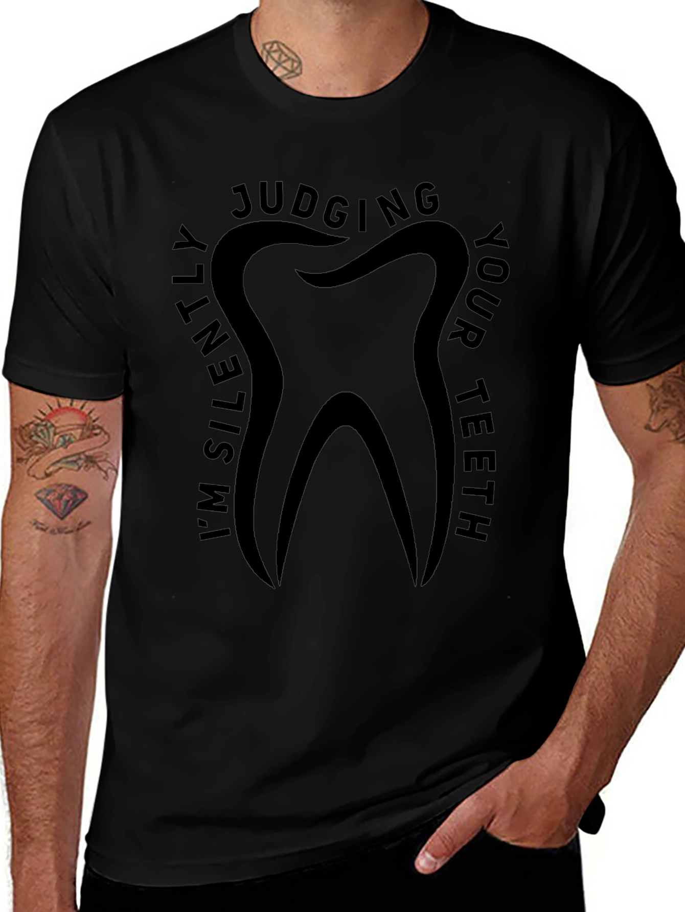 Im Silently Judging Your Teeth Graphic T-Shirt