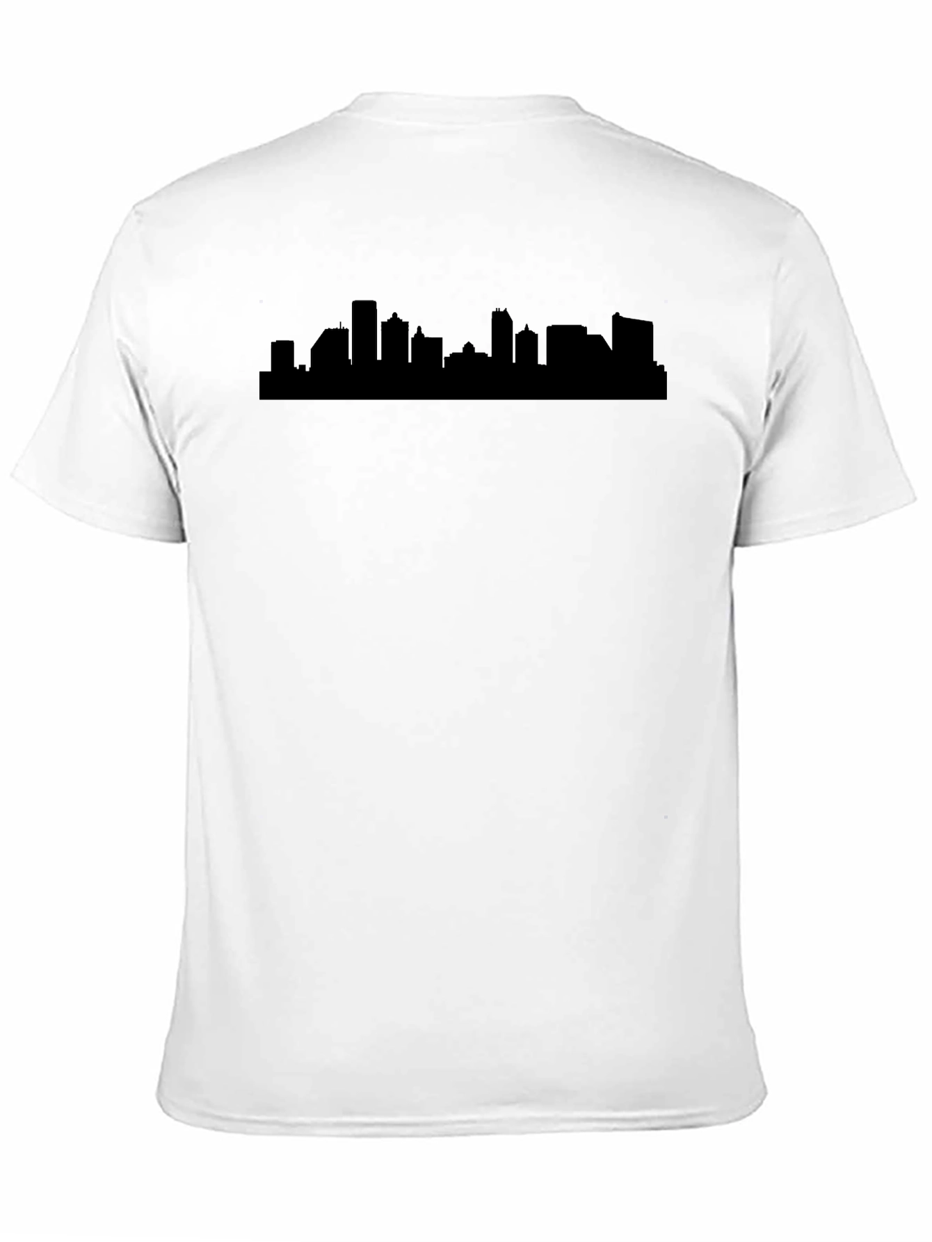 Cityscape Silhouette Black T-Shirt