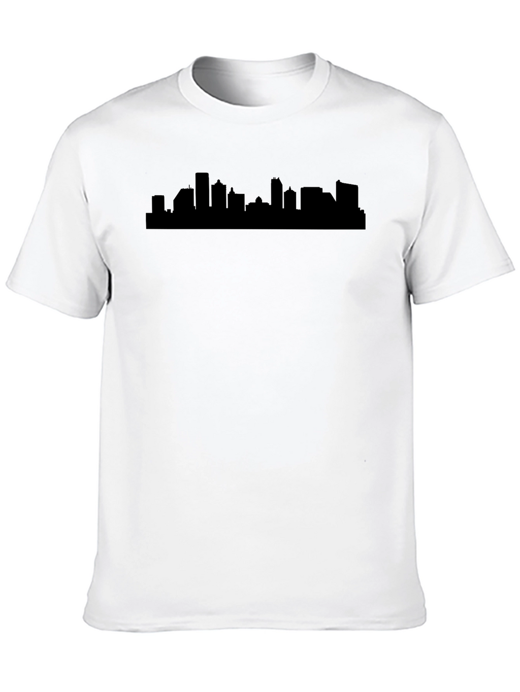 Cityscape Silhouette Black T-Shirt