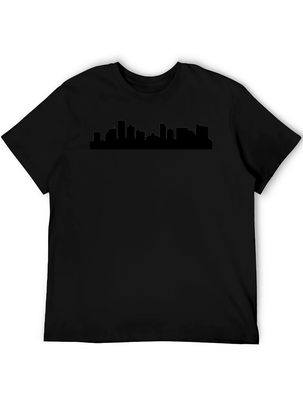 Cityscape Silhouette Black T-Shirt