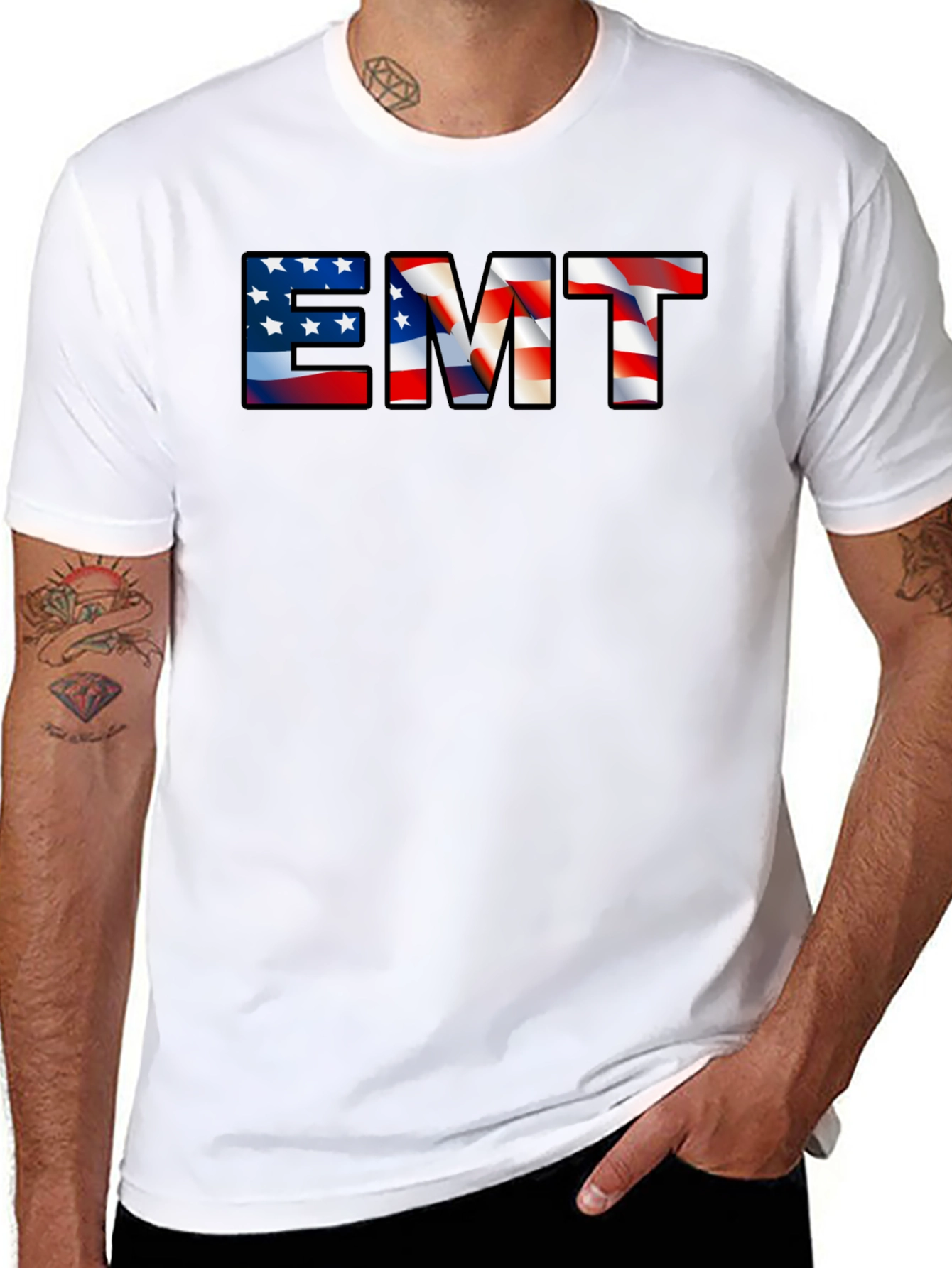 EMT American Flag T-Shirt