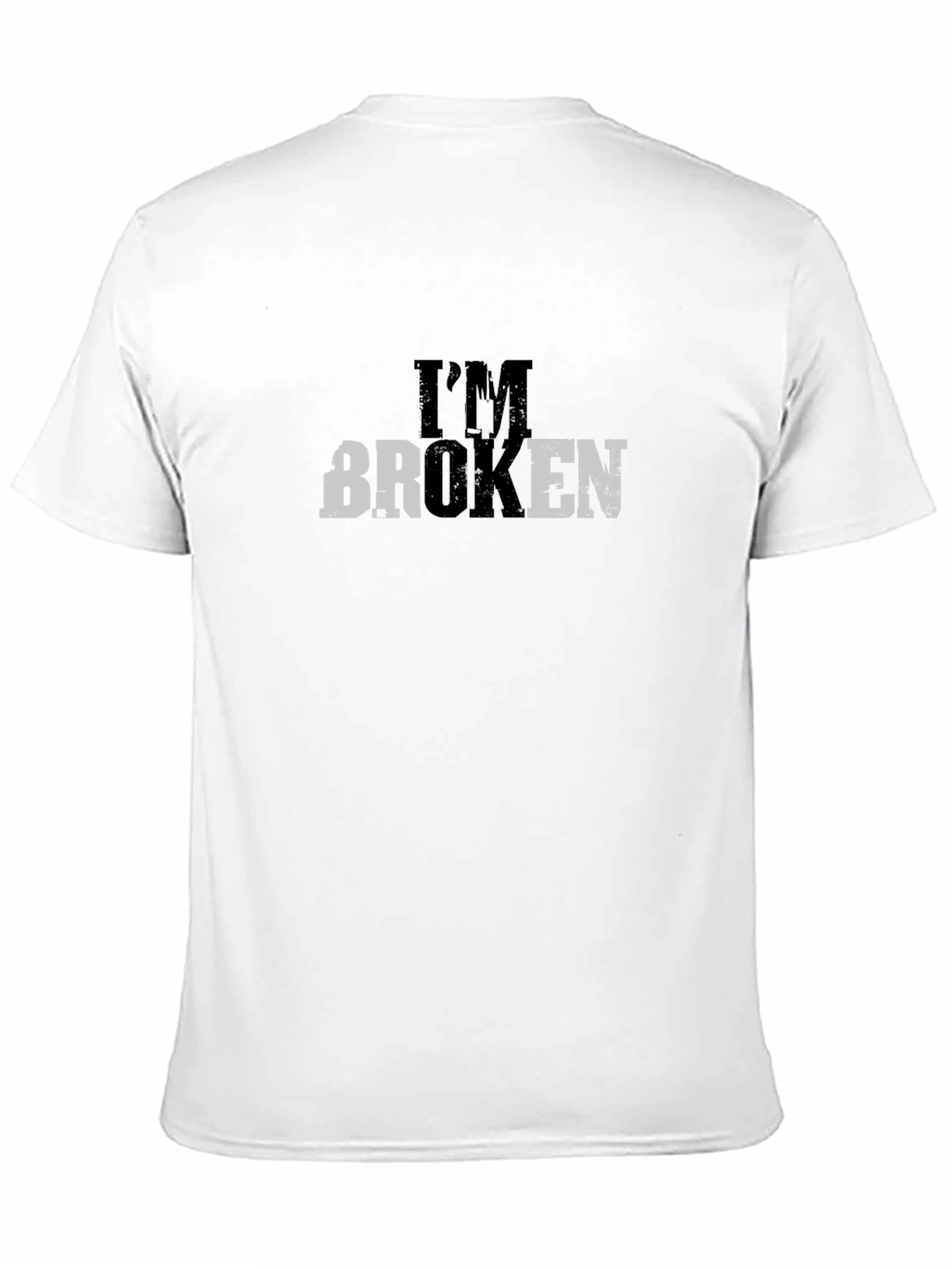 Im Broken Graphic Tee - Mens Short Sleeve Crew Neck