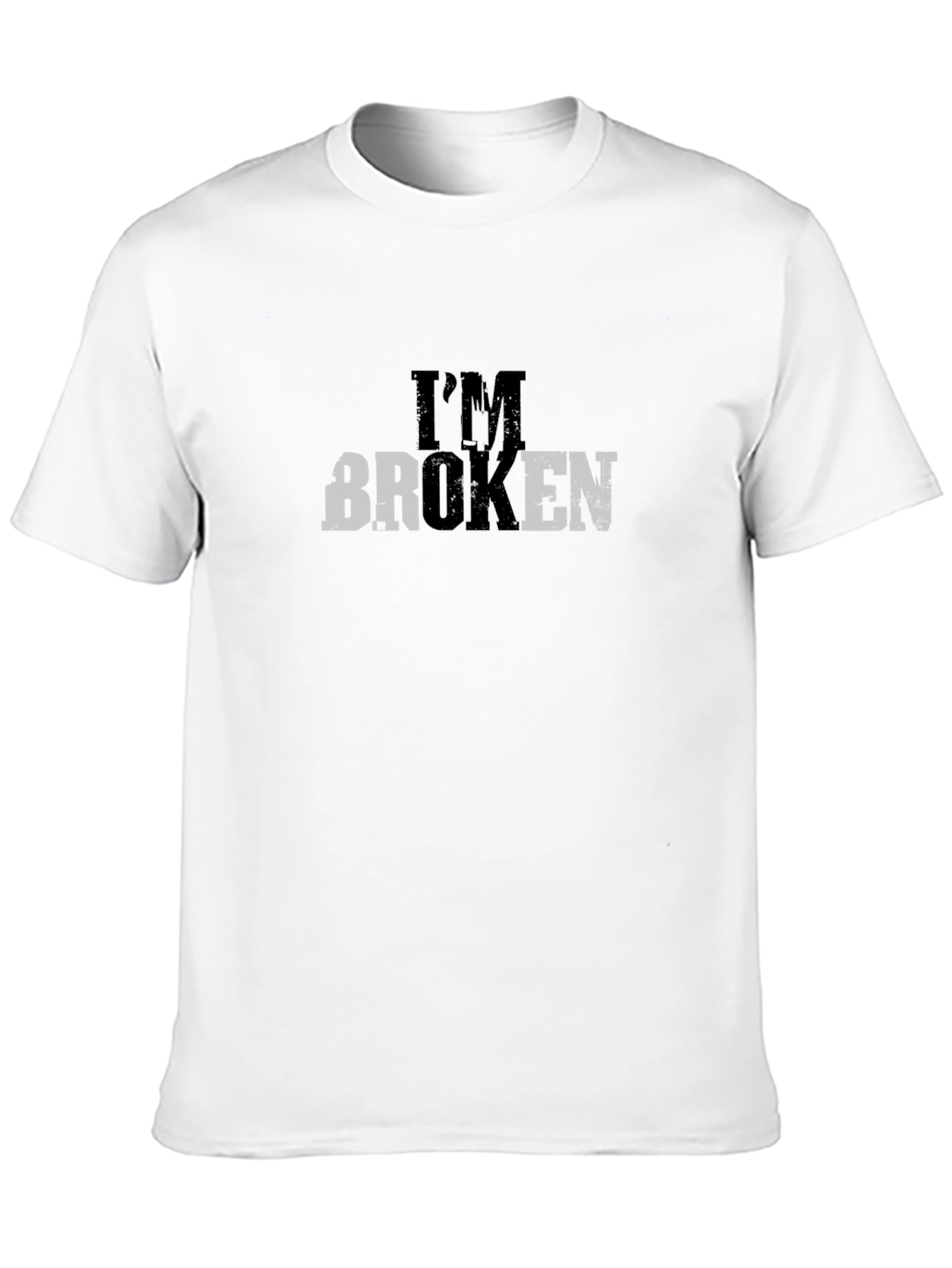 Im Broken Graphic Tee - Mens Short Sleeve Crew Neck