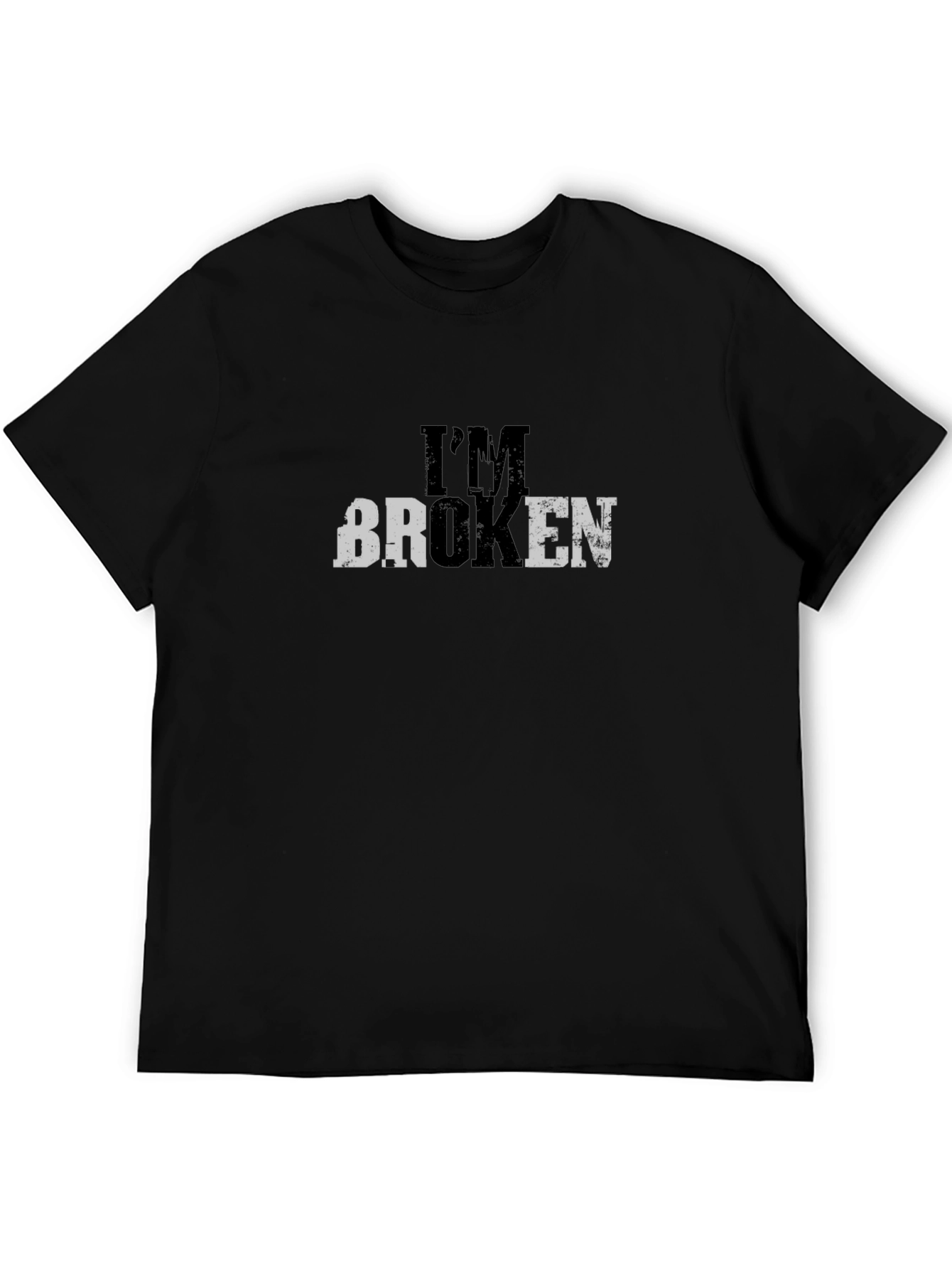 Im Broken Graphic Tee - Mens Short Sleeve Crew Neck