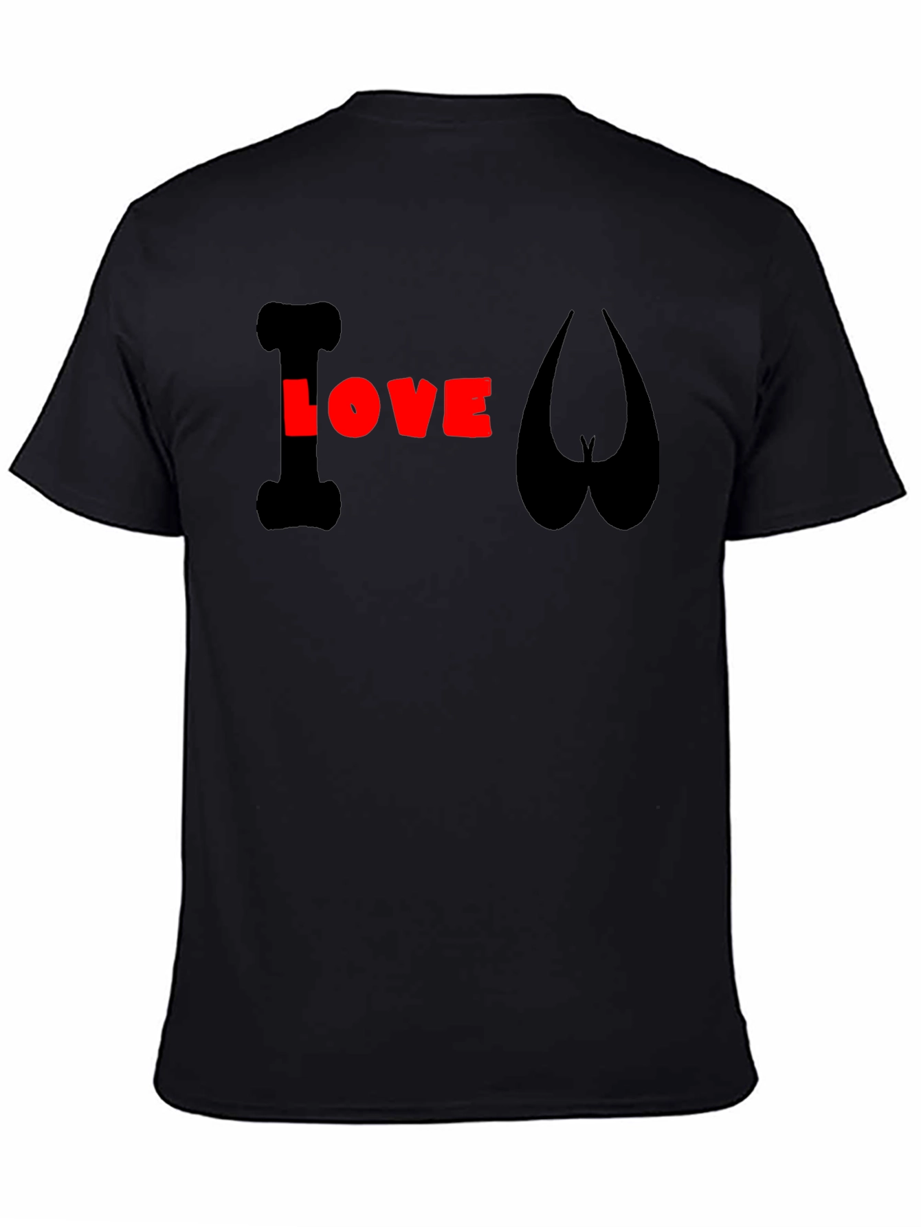 I Love Balls Graphic T-Shirt - Mens Black Tee
