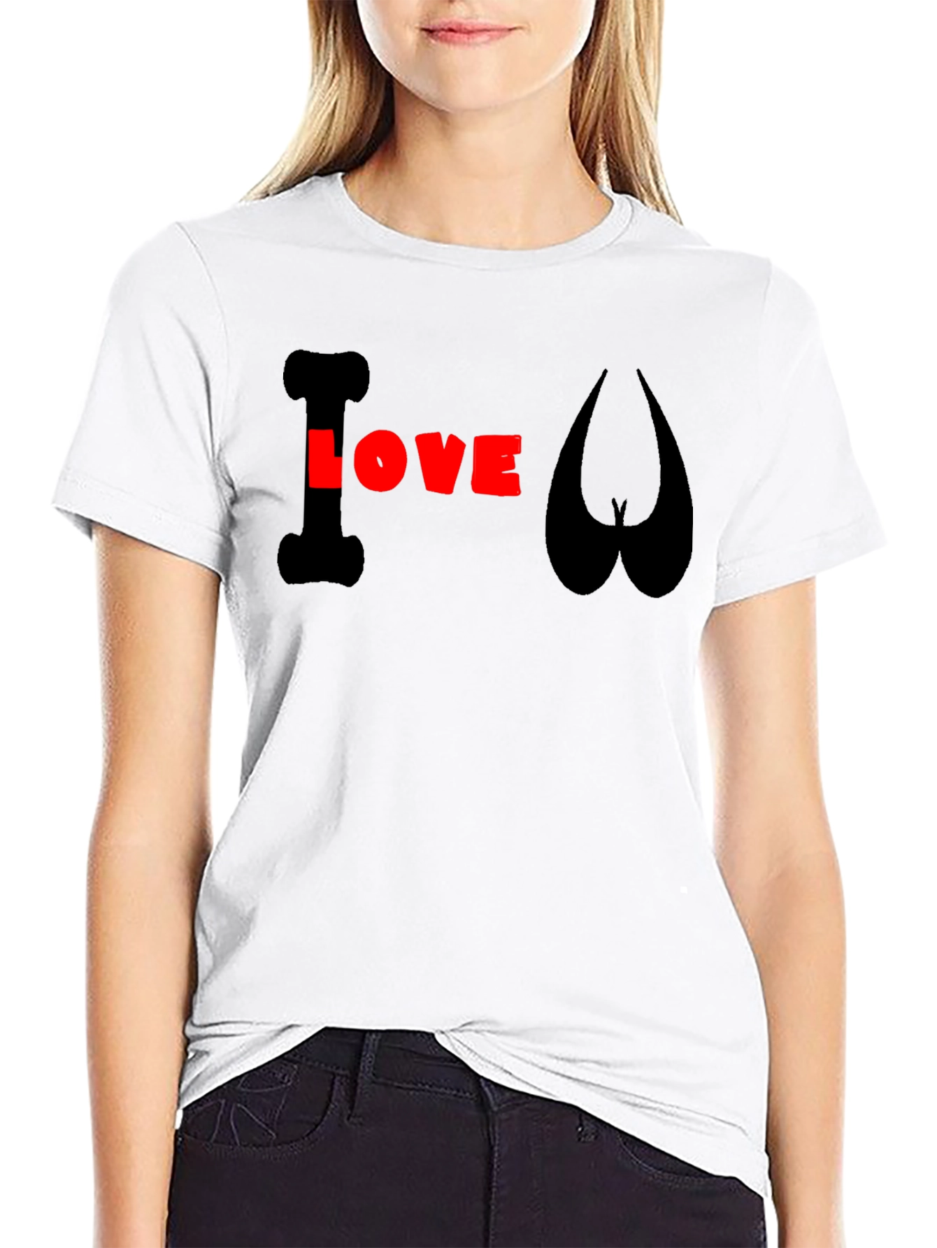I Love Balls Graphic T-Shirt - Mens Black Tee