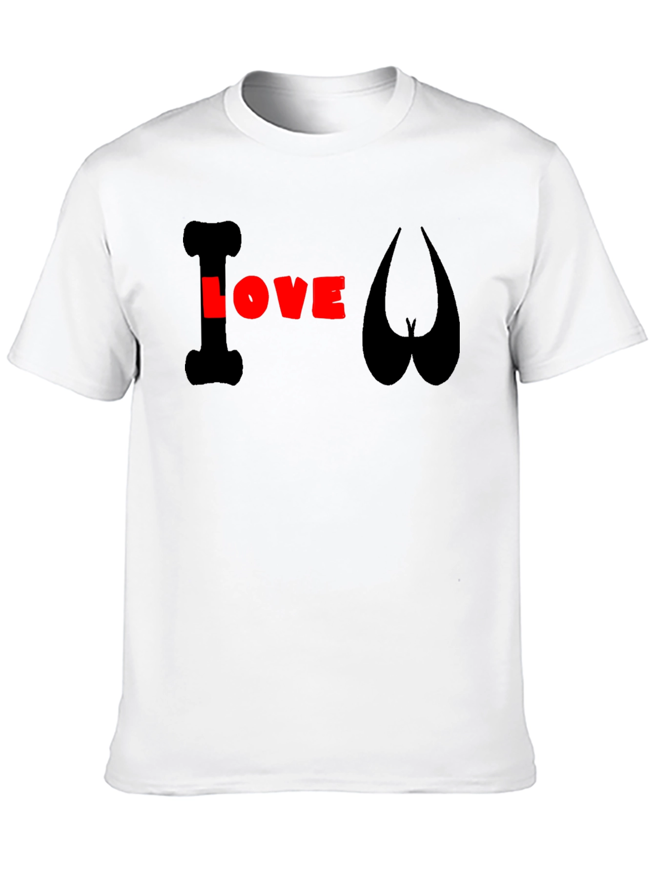 I Love Balls Graphic T-Shirt - Mens Black Tee