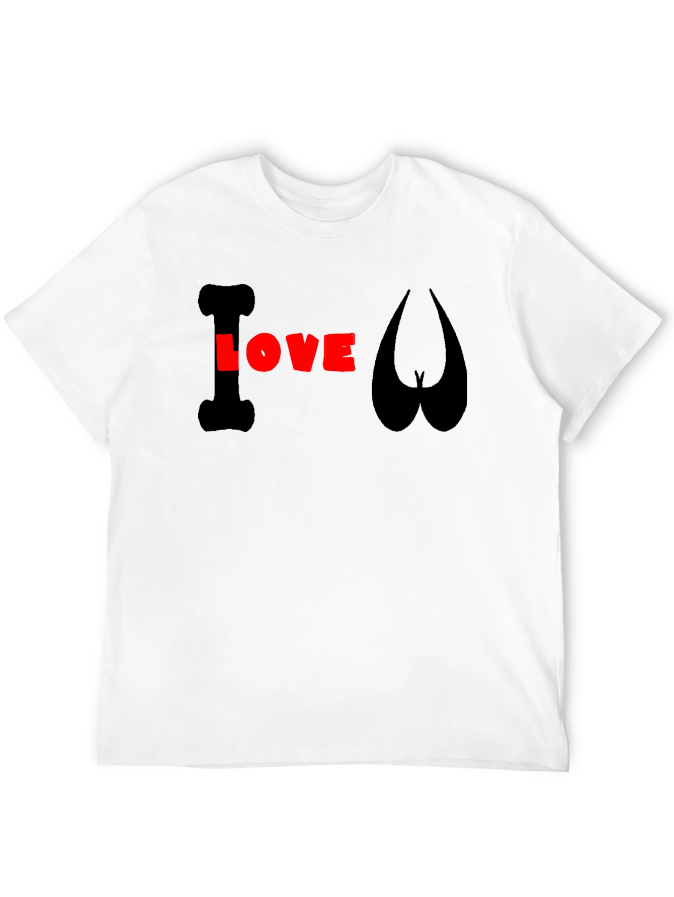 I Love Balls Graphic T-Shirt - Mens Black Tee