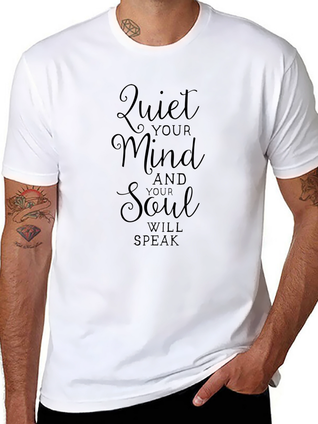 Quiet Your Mind Black Graphic Tee