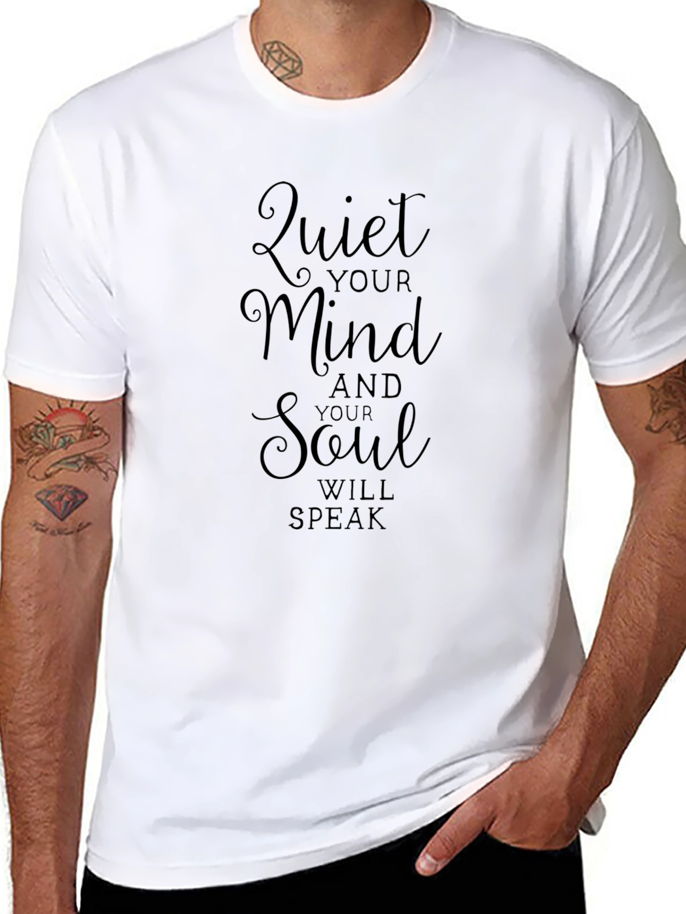 Quiet Your Mind Black Graphic Tee