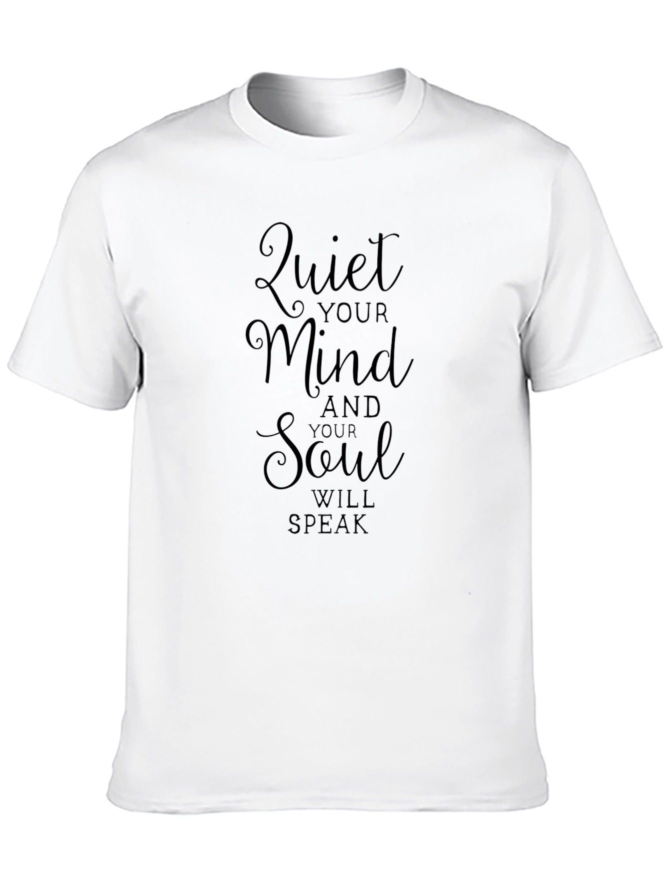 Quiet Your Mind Black Graphic Tee