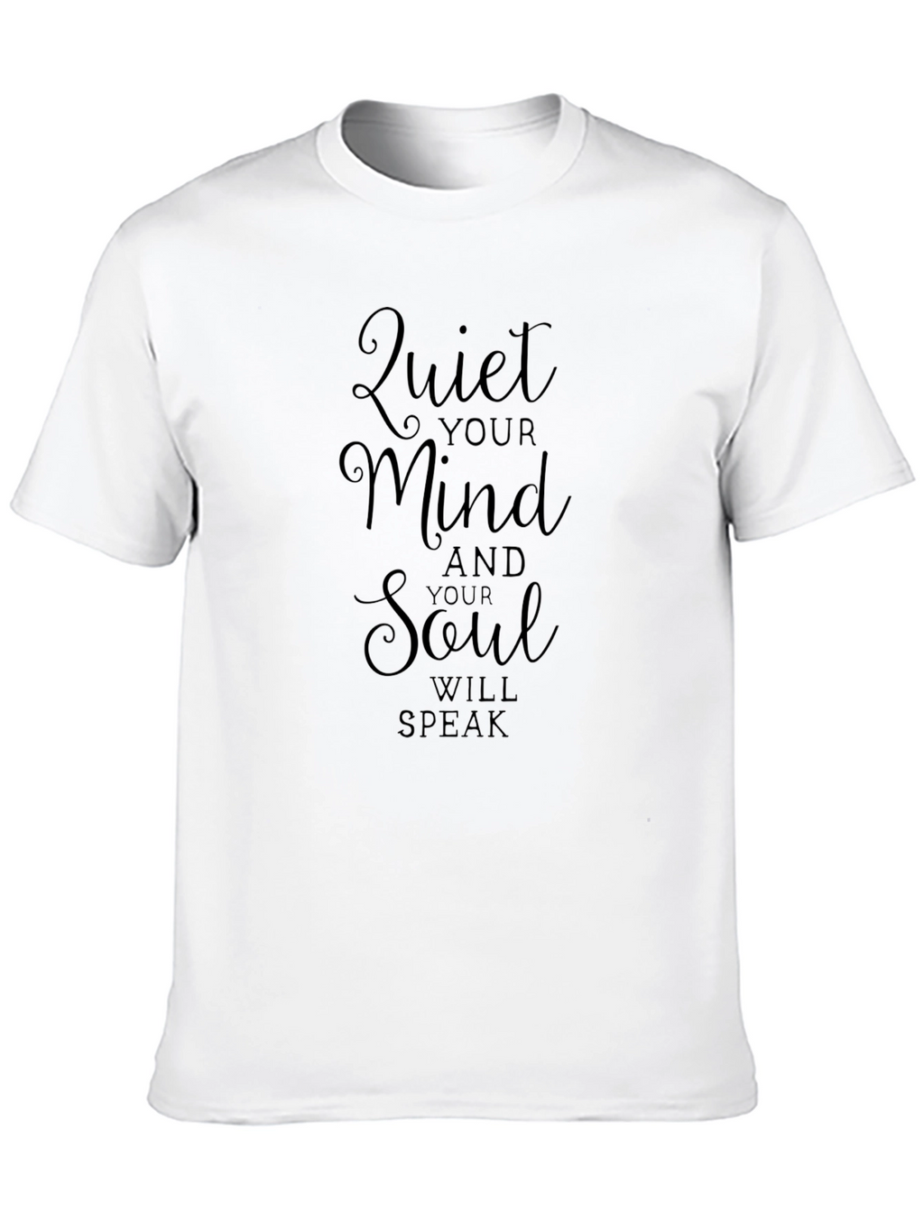 Quiet Your Mind Black Graphic Tee