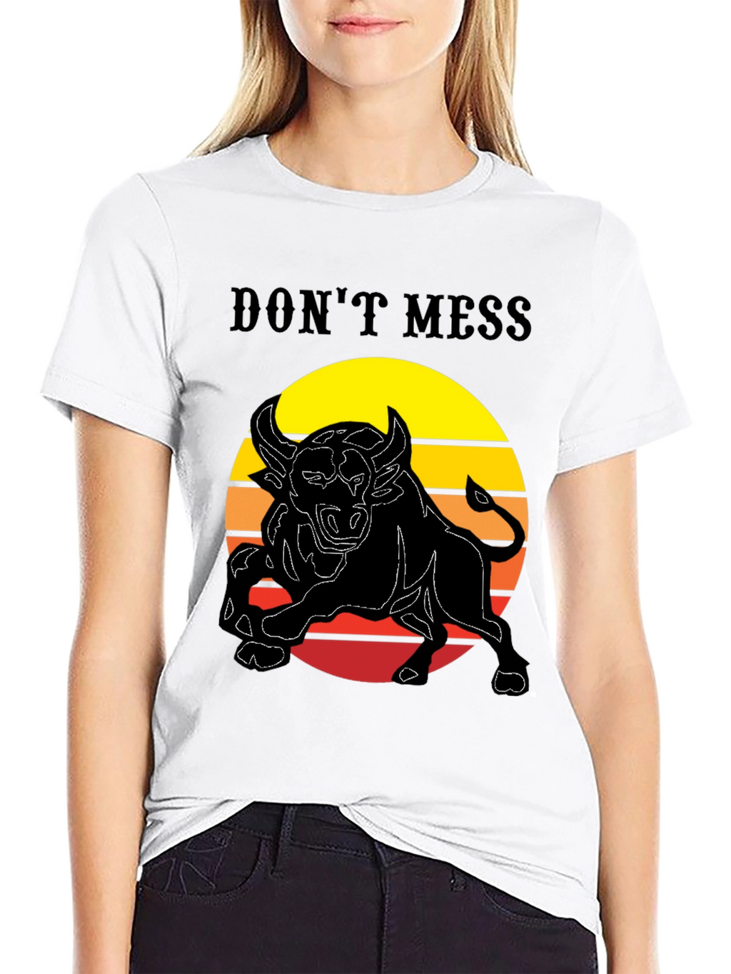 Dont Mess Bull Graphic T-Shirt