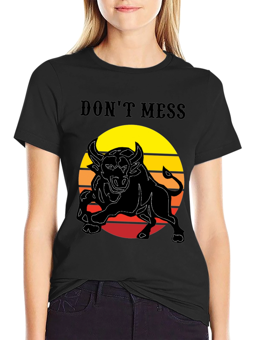Dont Mess Bull Graphic T-Shirt