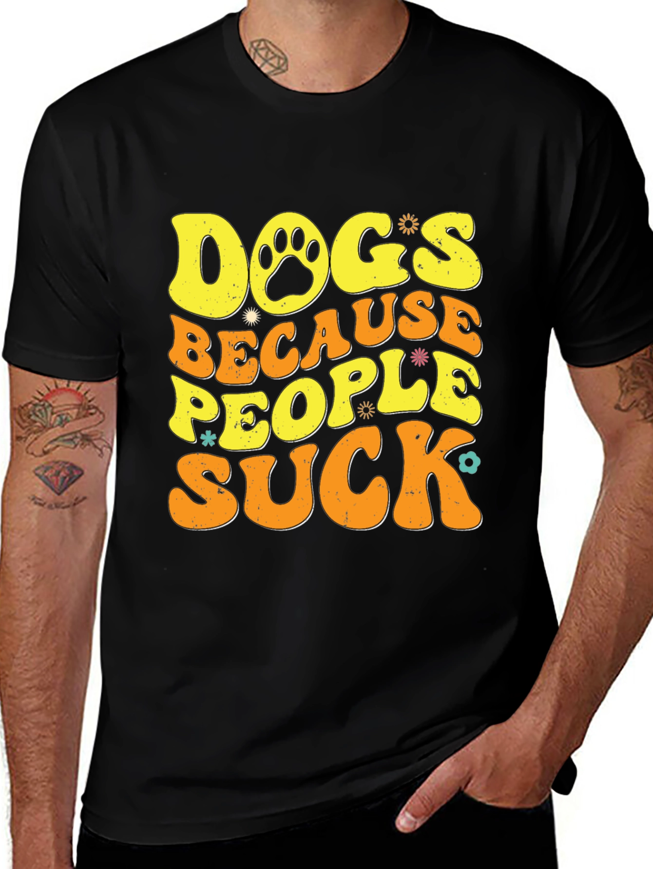 Dogs Because People Suck T-Shirt