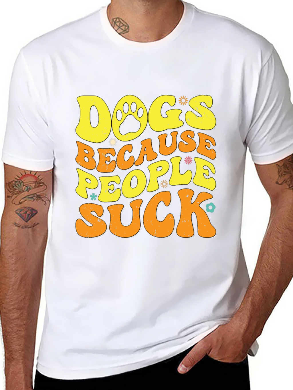 Dogs Because People Suck T-Shirt