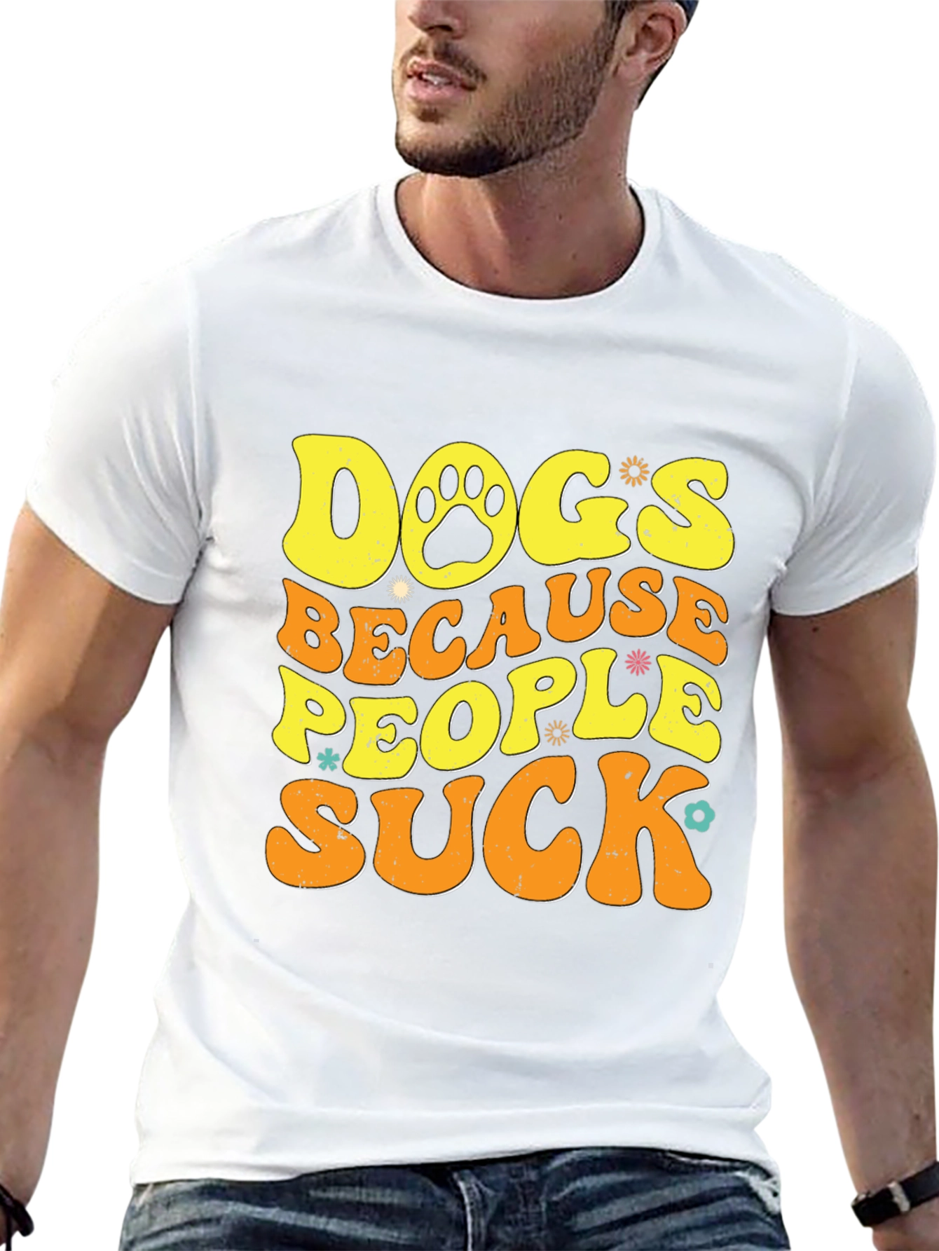 Dogs Because People Suck T-Shirt