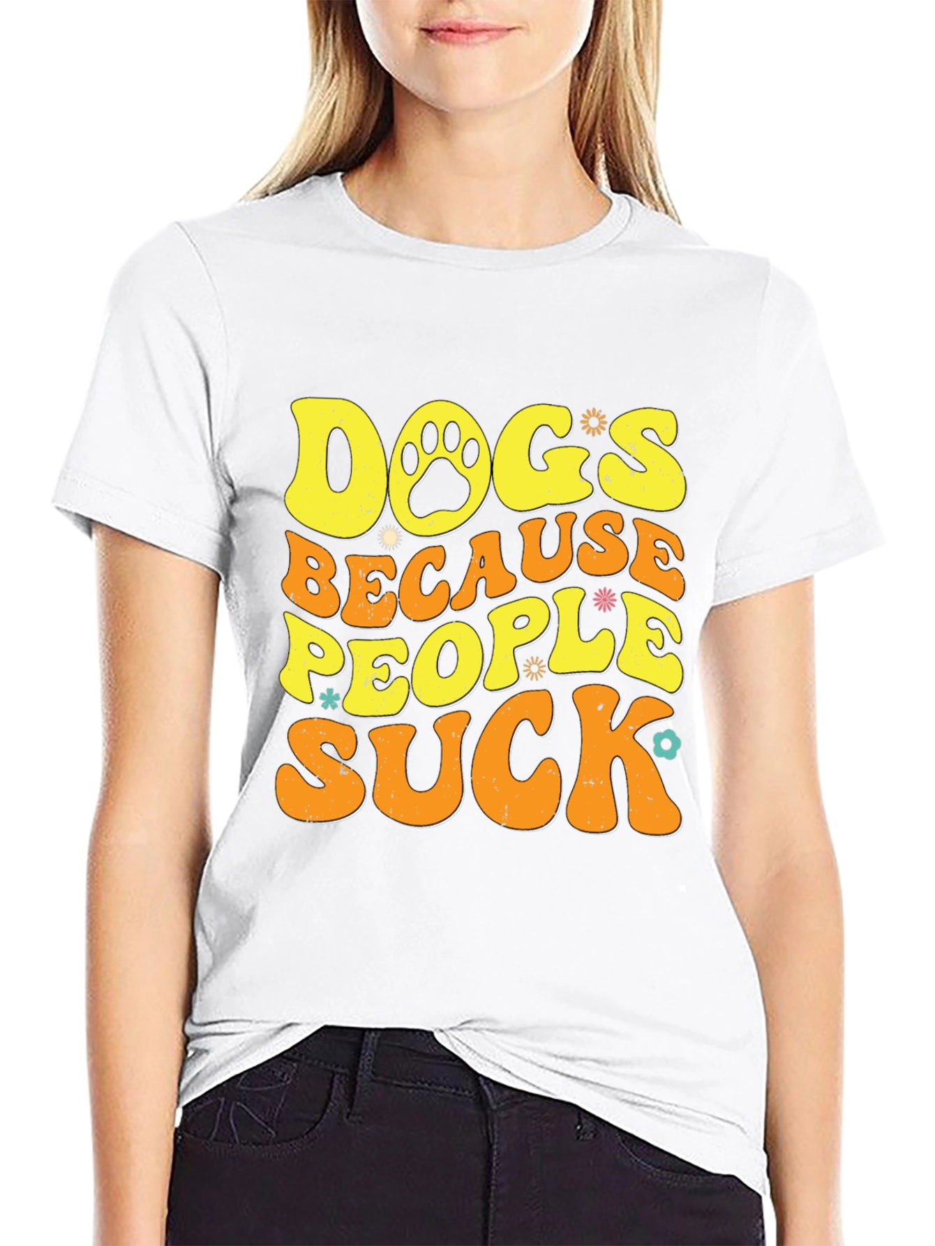 Dogs Because People Suck T-Shirt