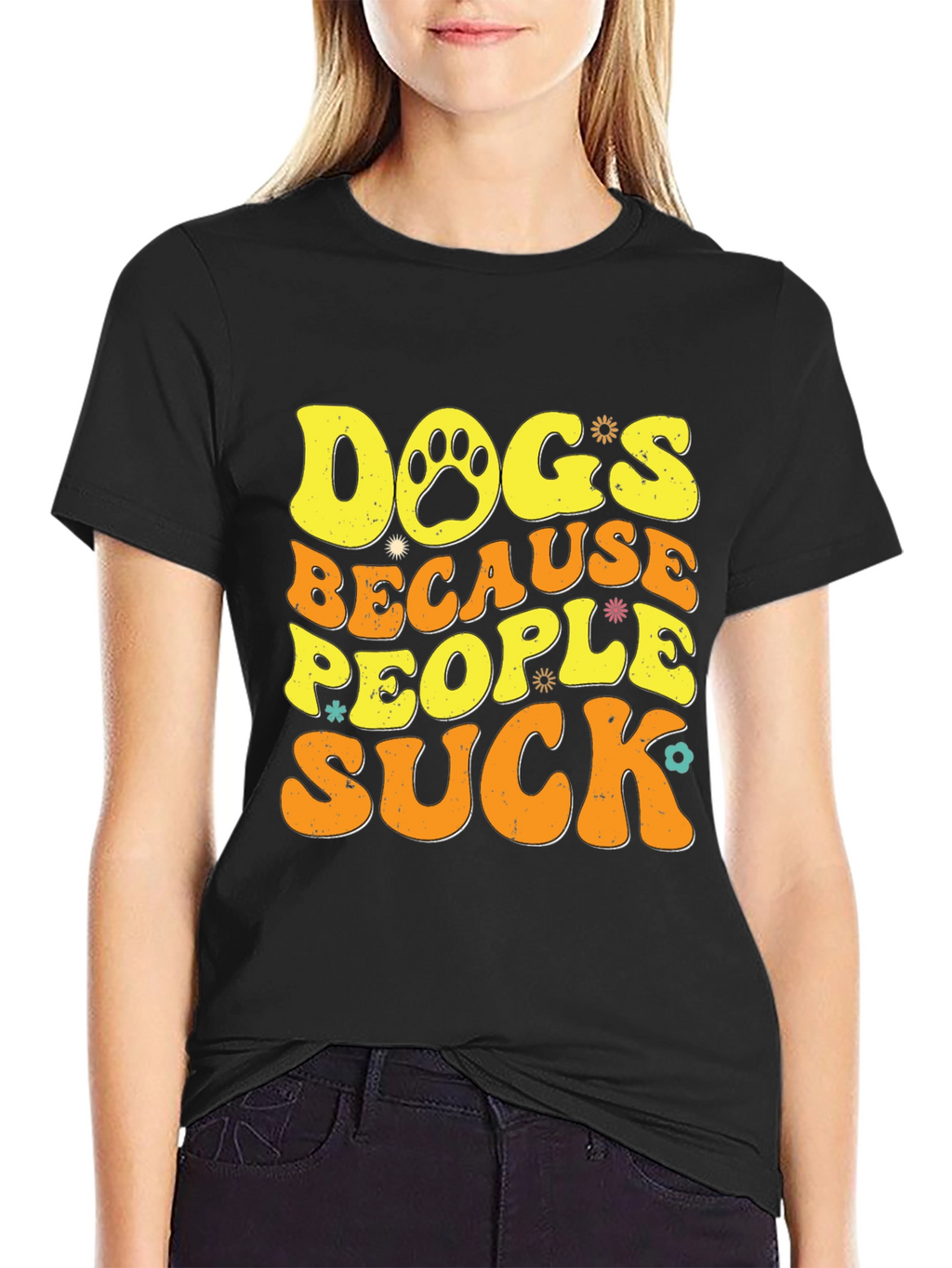 Dogs Because People Suck T-Shirt