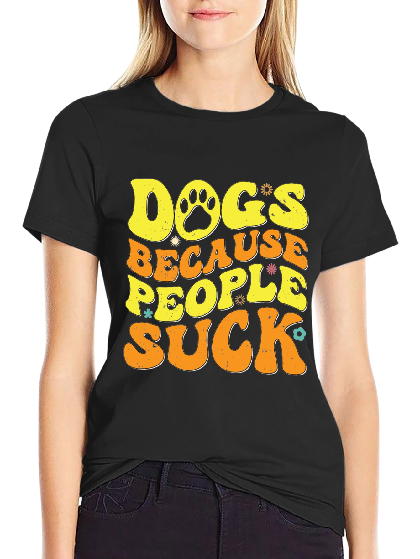 Dogs Because People Suck T-Shirt