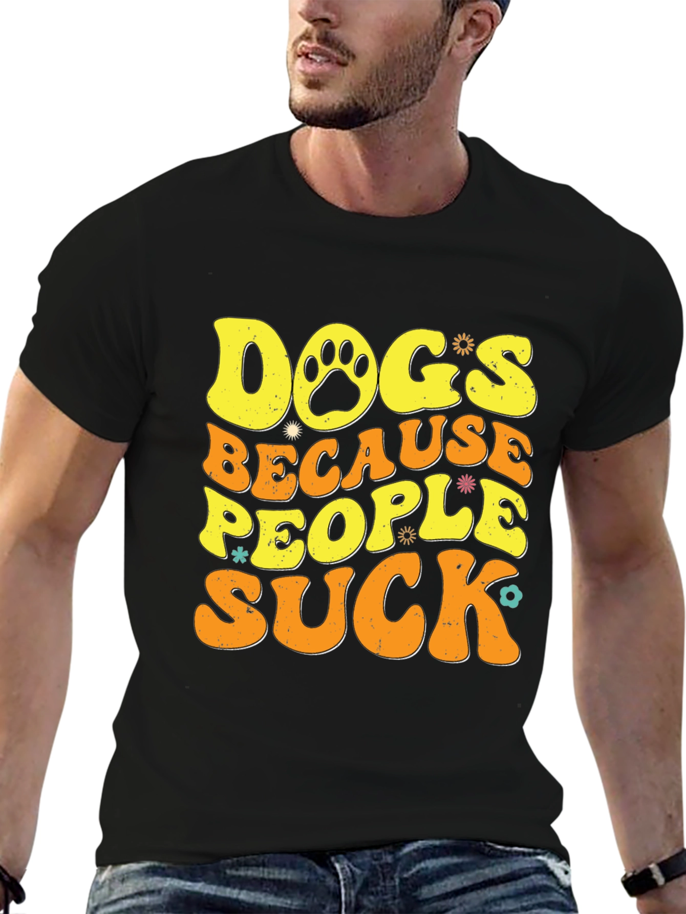 Dogs Because People Suck T-Shirt